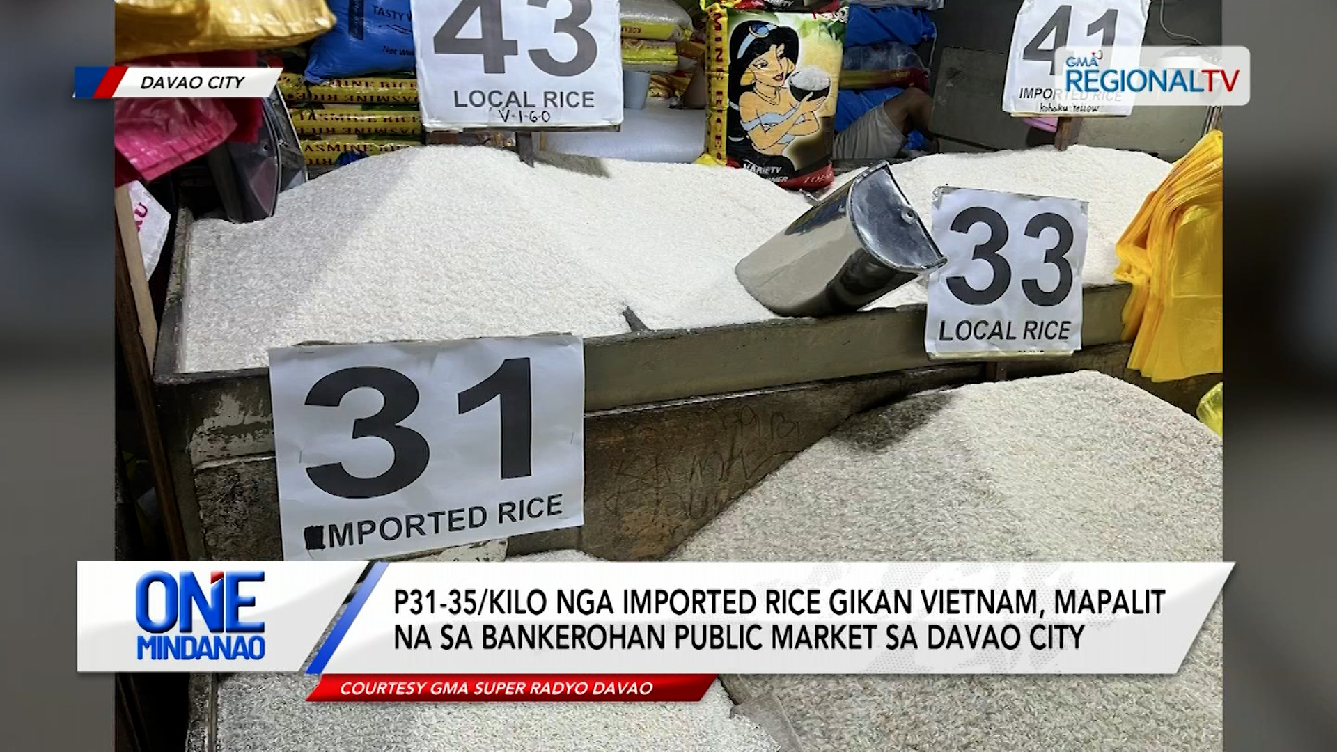 P31-35/Kilo nga imported rice gikan Vietnam, mapalit na sa Bankerohan