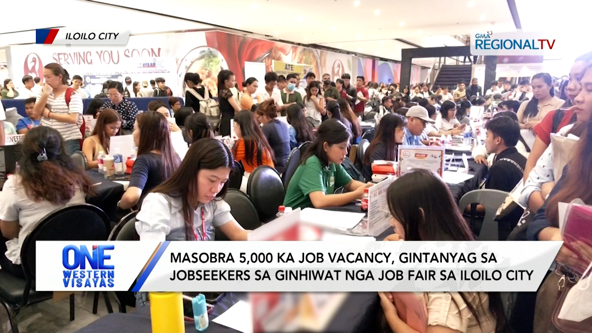 Hired on-the-sport sa job fair sa Iloilo City kag Bacolod City