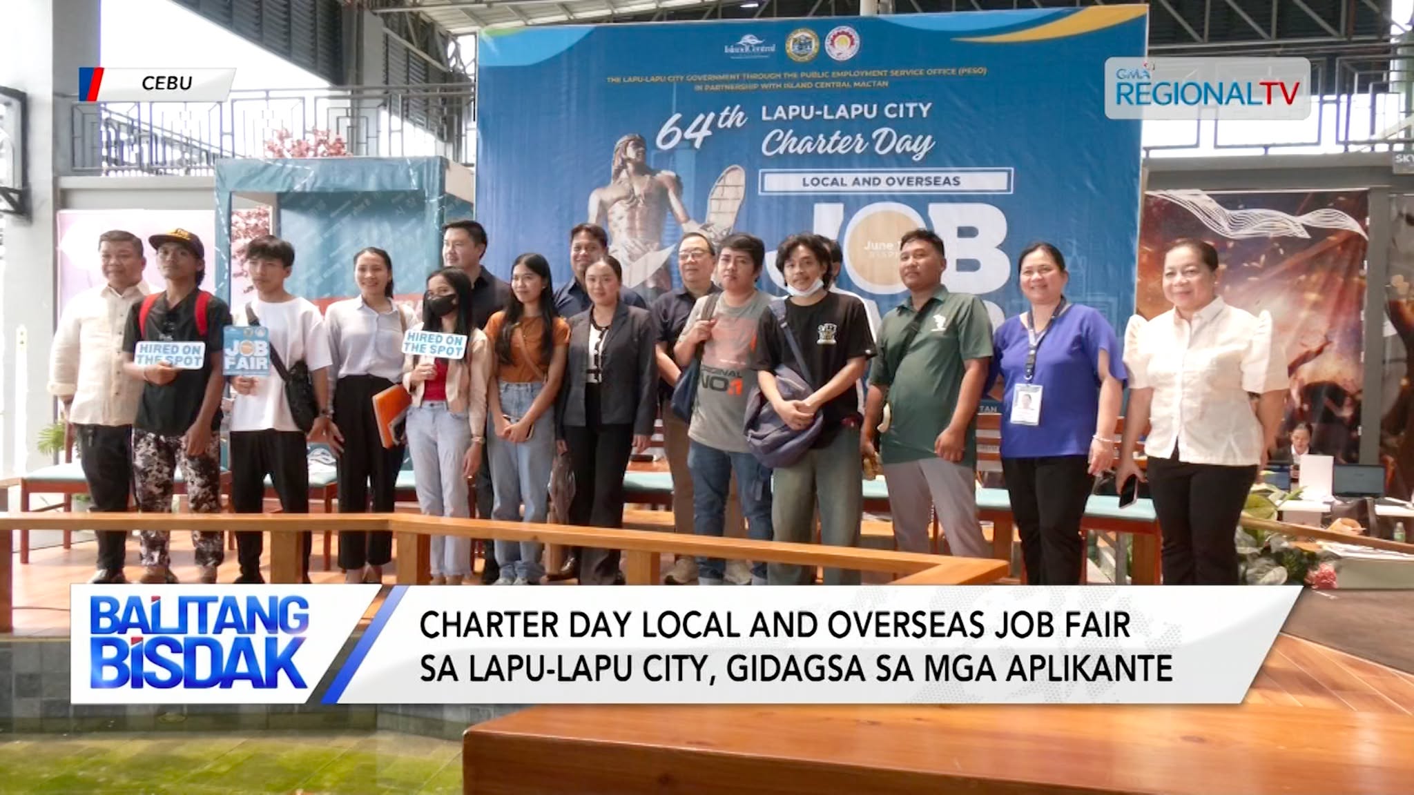 Charter Day Local and Overseas Job Fair sa Lapu-Lapu City, gidagsa sa mga aplikante