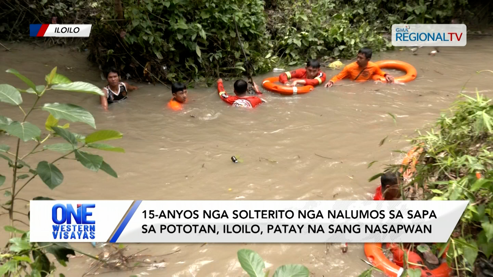 Solterito nga nalumos sa sapa sa Pototan, wala na sang kabuhi sang nasapwan