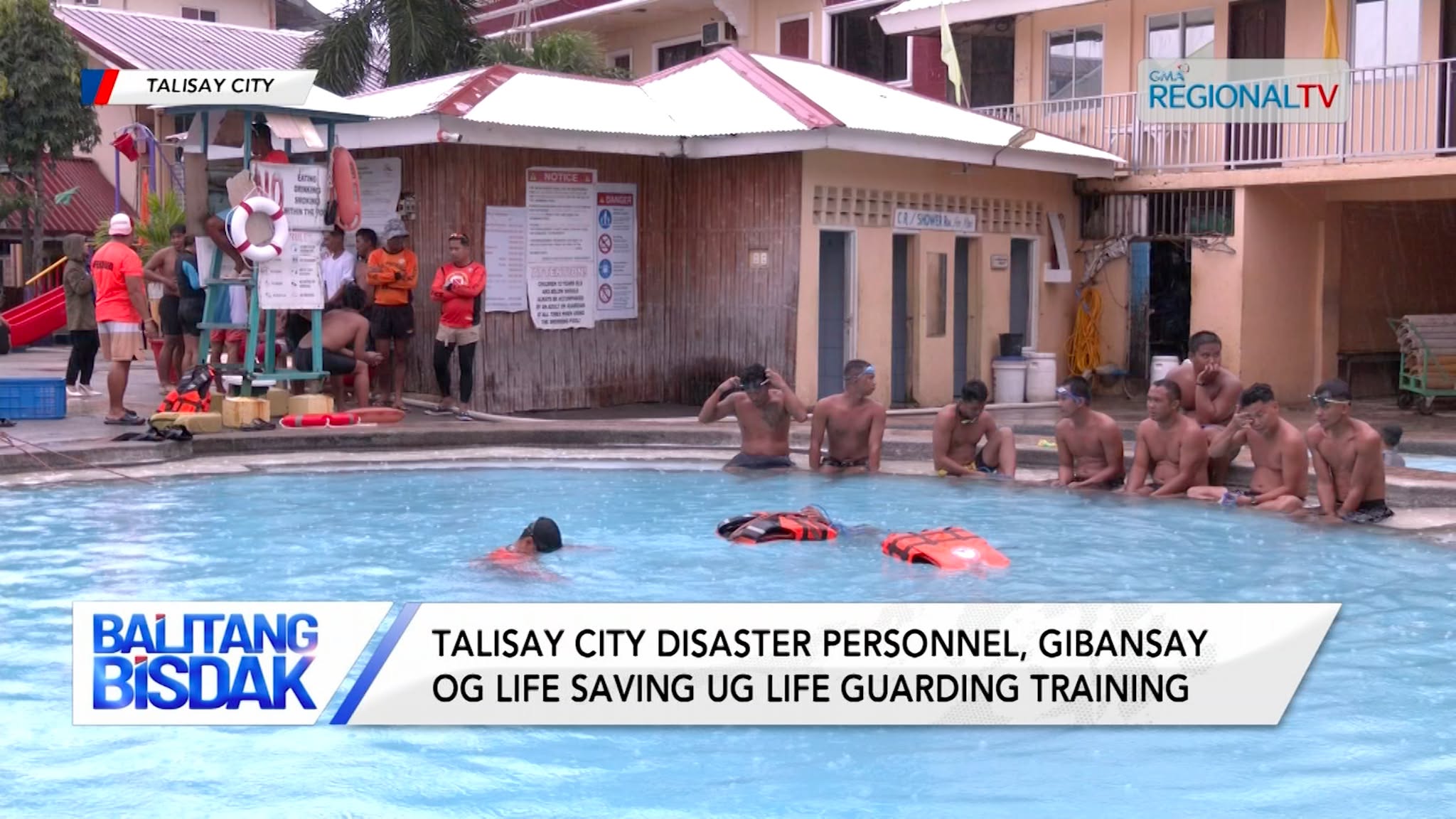 Talisay City Disaster personnel, gibansay og lifesaving ug life guarding training