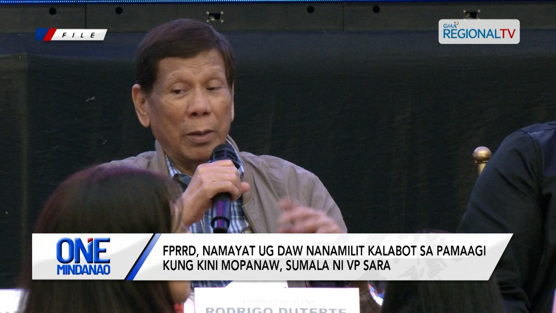 FPRRD, namayat ug daw nanamilit sa pamaagi kung mopanaw, sumala ni VP Sara