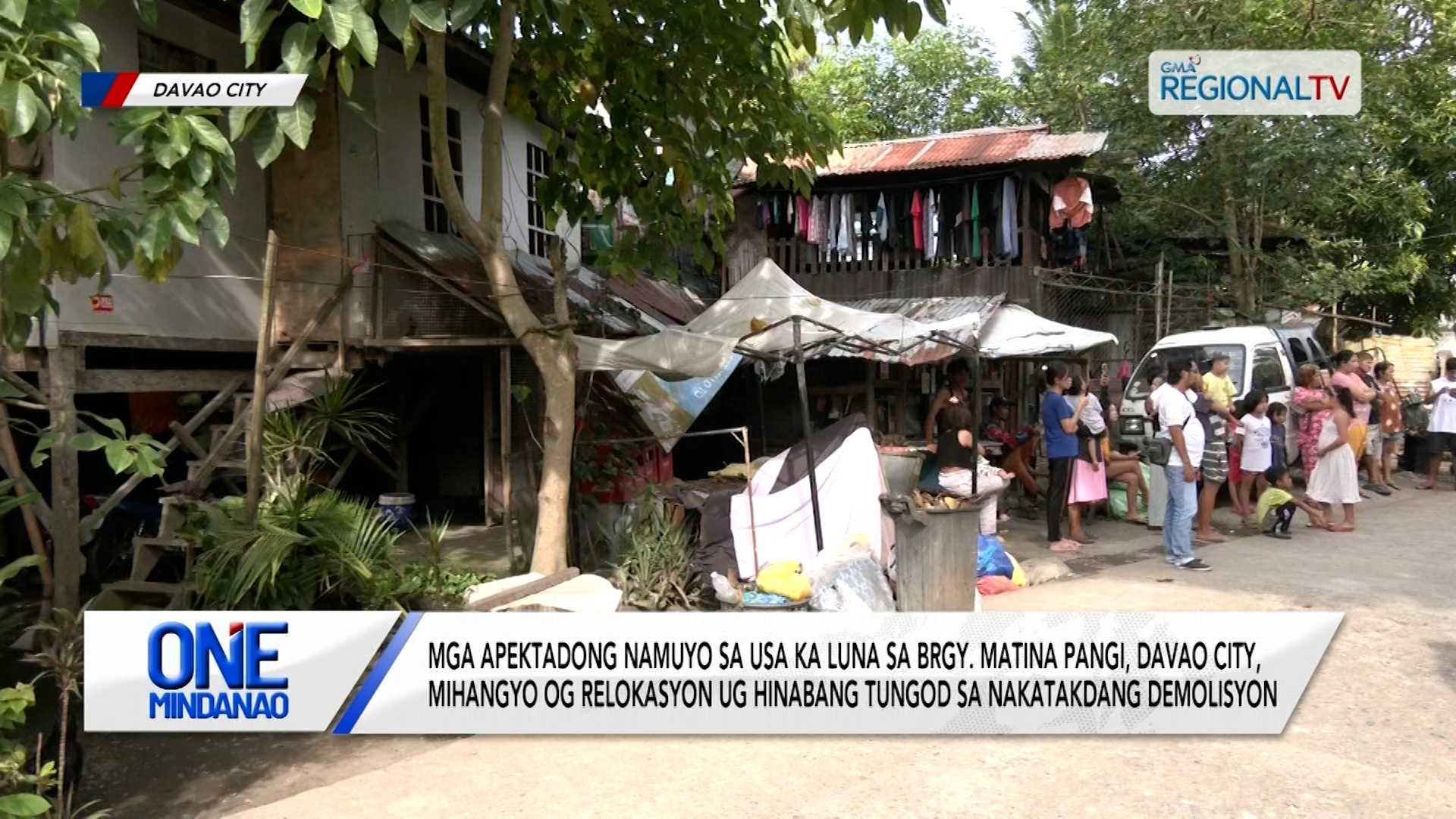 Mga namuyo sa luna sa Brgy. Matina Pangi, Davao City, mihangyo og relokasyon