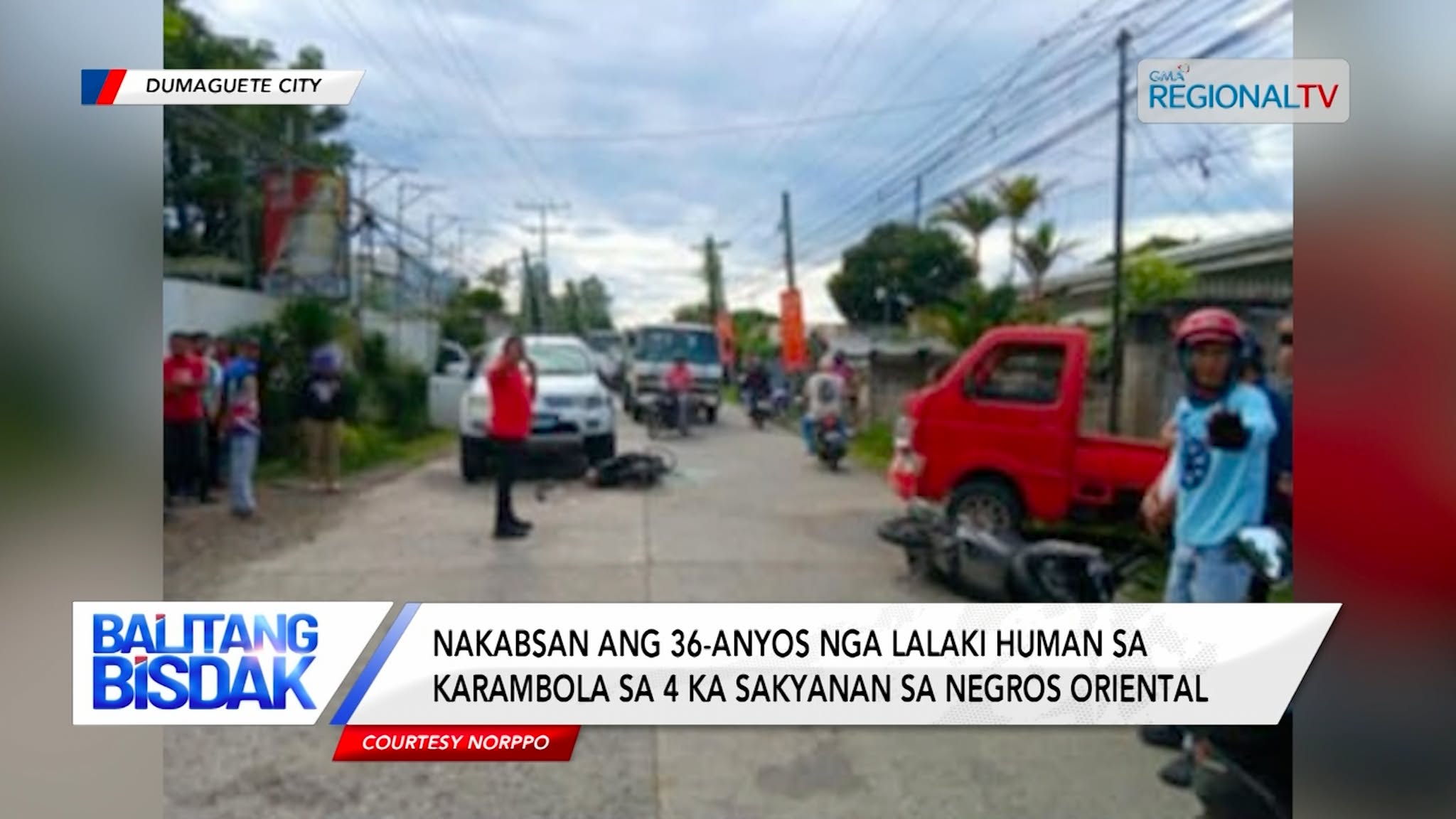 Nakabsan ang 36-anyos nga lalaki human sa karambola sa 4 ka sakyanan