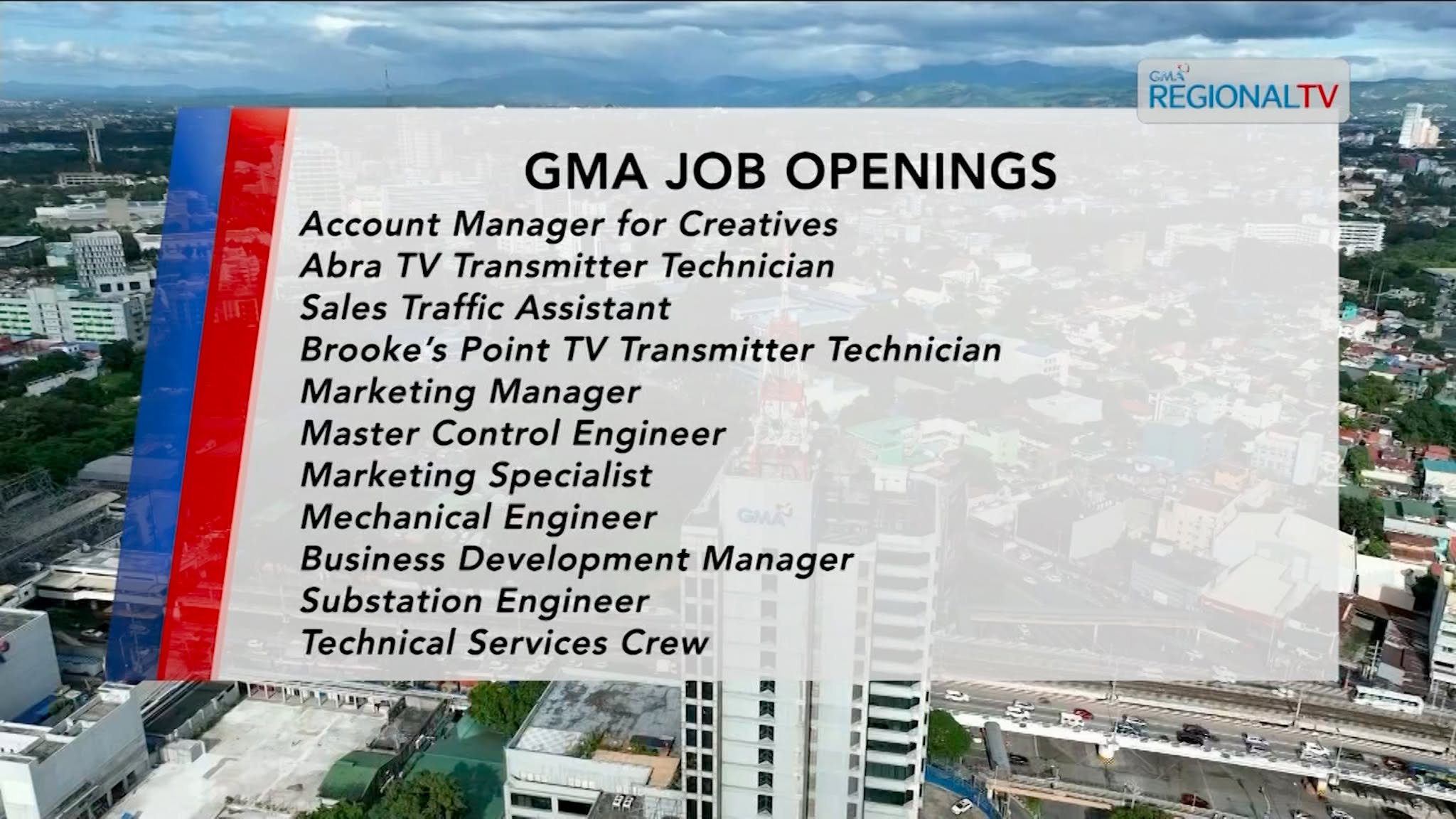 Bakanteng trabaho sa GMA Network