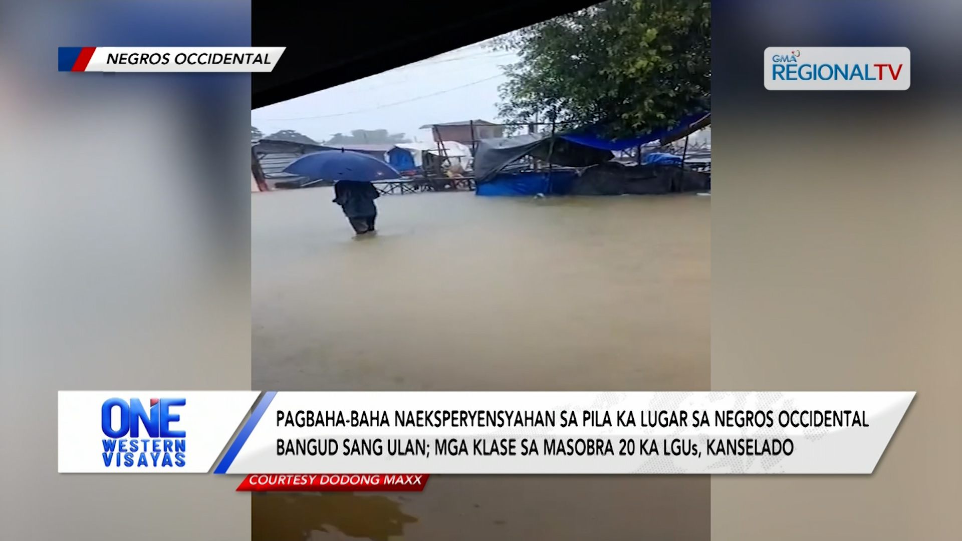 Pagbaha nagluntad sa pila ka lugar sa Negros Occidental bangud sang ulan | One Western Visayas