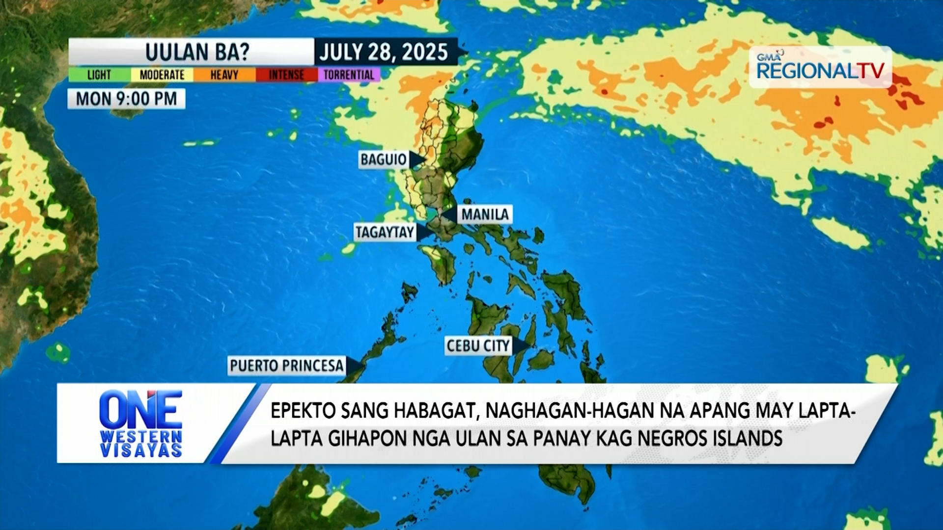 Epekto sang habagat, naghagan-hagan na apang may lapta-lapta nga ulan | One Western Visayas
