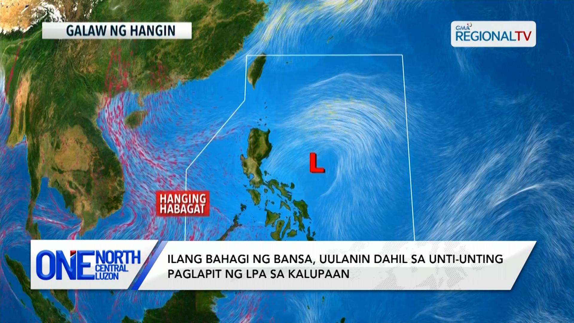 Ilang bahagi ng bansa, uulanin dahil sa unti-unting paglapit ng LPA | One North Central Luzon