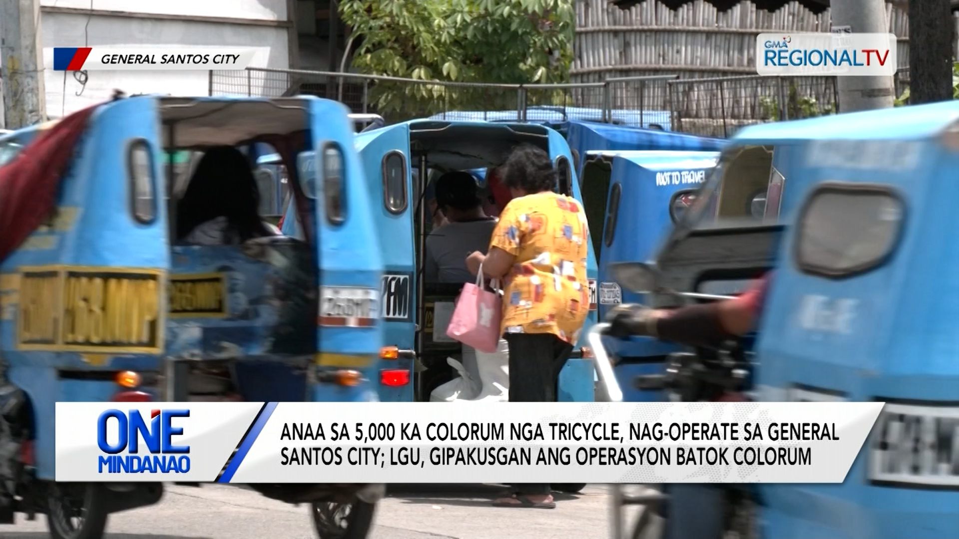 Anaa sa 5,000 ka colorum nga tricycle, nag-operate sa General Santos City | One Mindanao