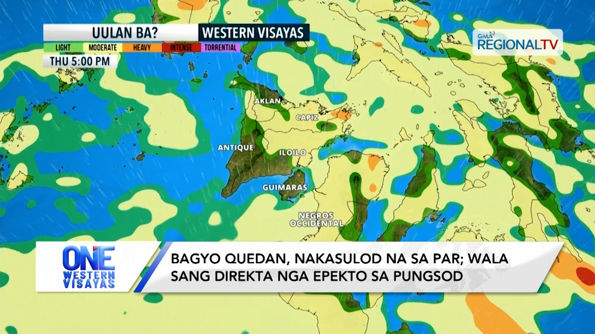 Southwesterly windflow, nagadala sang lapta-lapta nga ulan sa Visayas | One Western Visayas