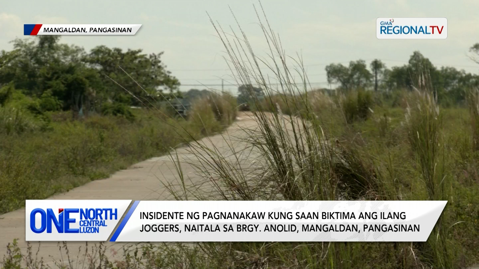 Insidente ng pagnanakaw sa ilang joggers, naitala sa Brgy. Anolid | One North Central Luzon