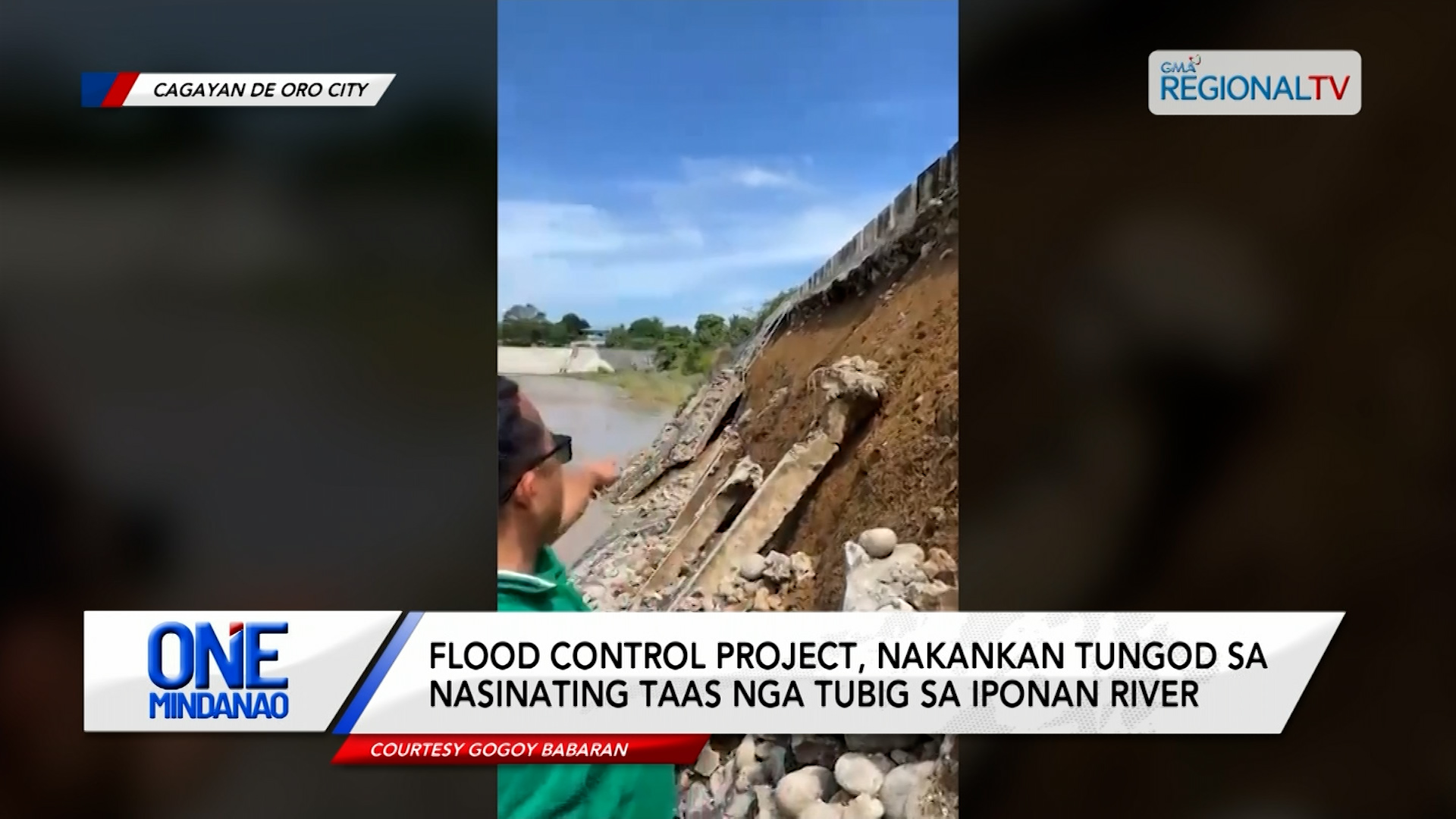 Flood control project, nakankan tungod sa nasinating taas nga tubig sa Iponan river| One Mindanao