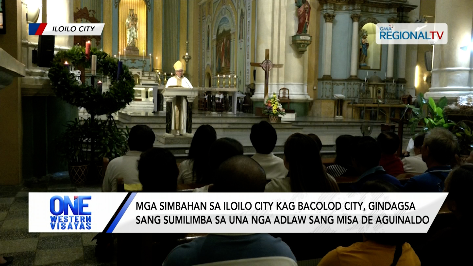 Mga simbahan, gindagsa sang sumilimba sa una nga adlaw sang misa de Aguinaldo | One Western Visayas