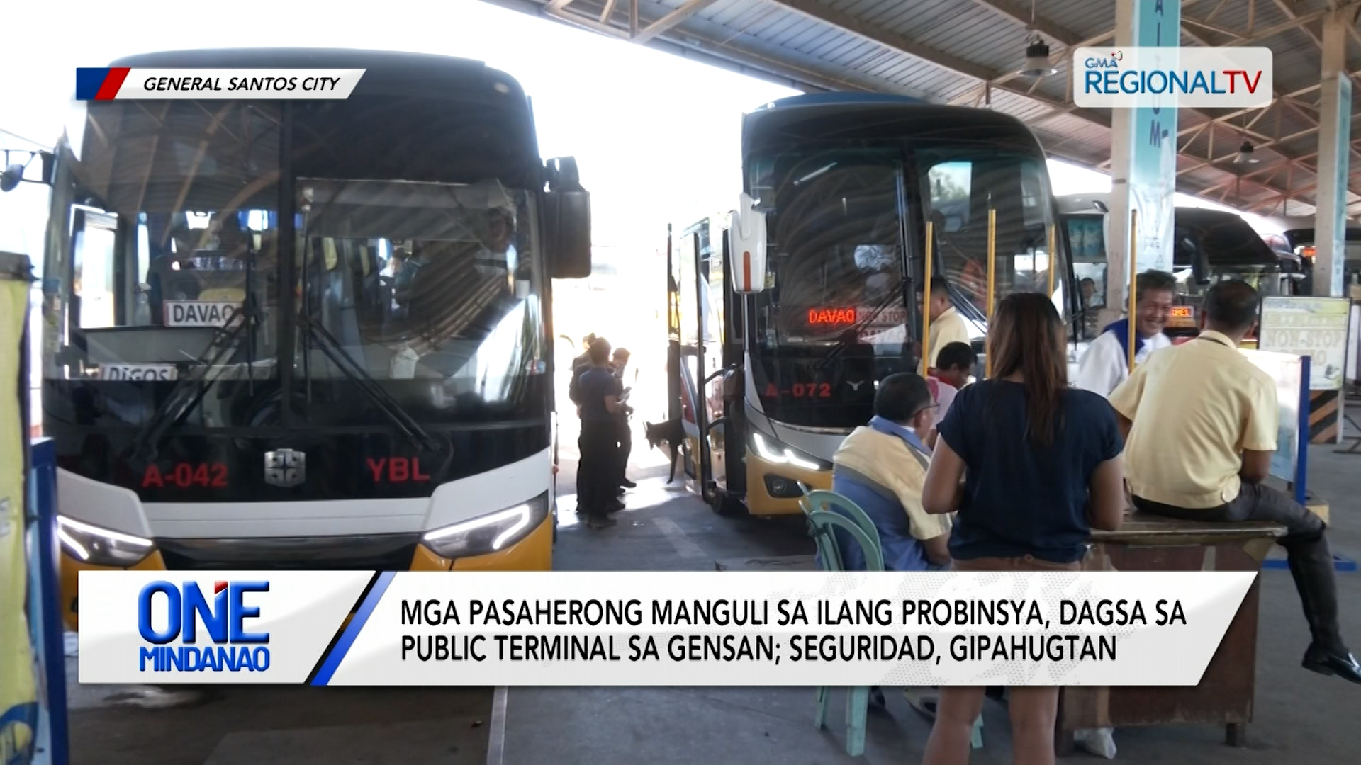 Mga pasahero, dagsa sa terminal sa Gensan  | One Mindanao