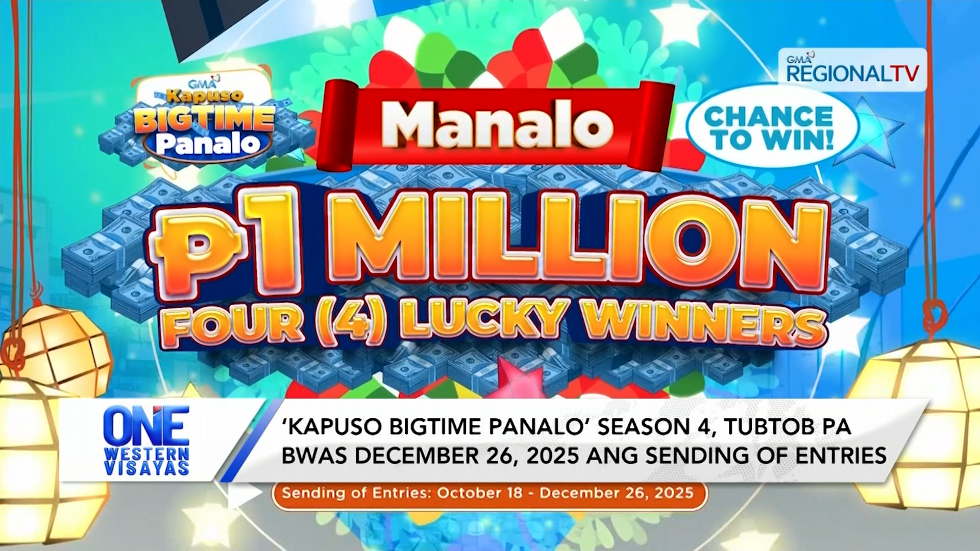 ‘Kapuso Bigtime Panalo’ Season 4, tubtob pa bwas December 26, 2025 | One Western Visayas