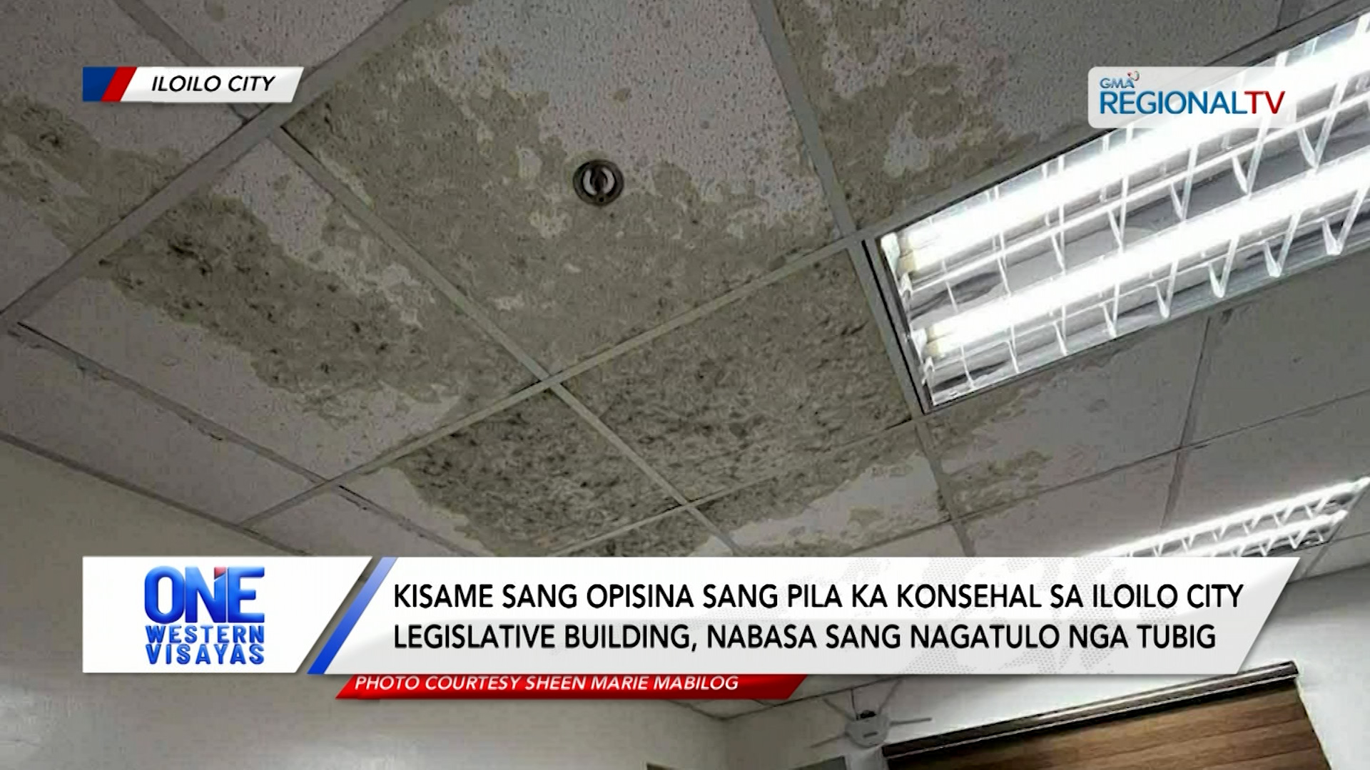 Kisame sang opisina sang pila ka konsehal sa Iloilo City, nabasa sang tubig | One Western Visayas