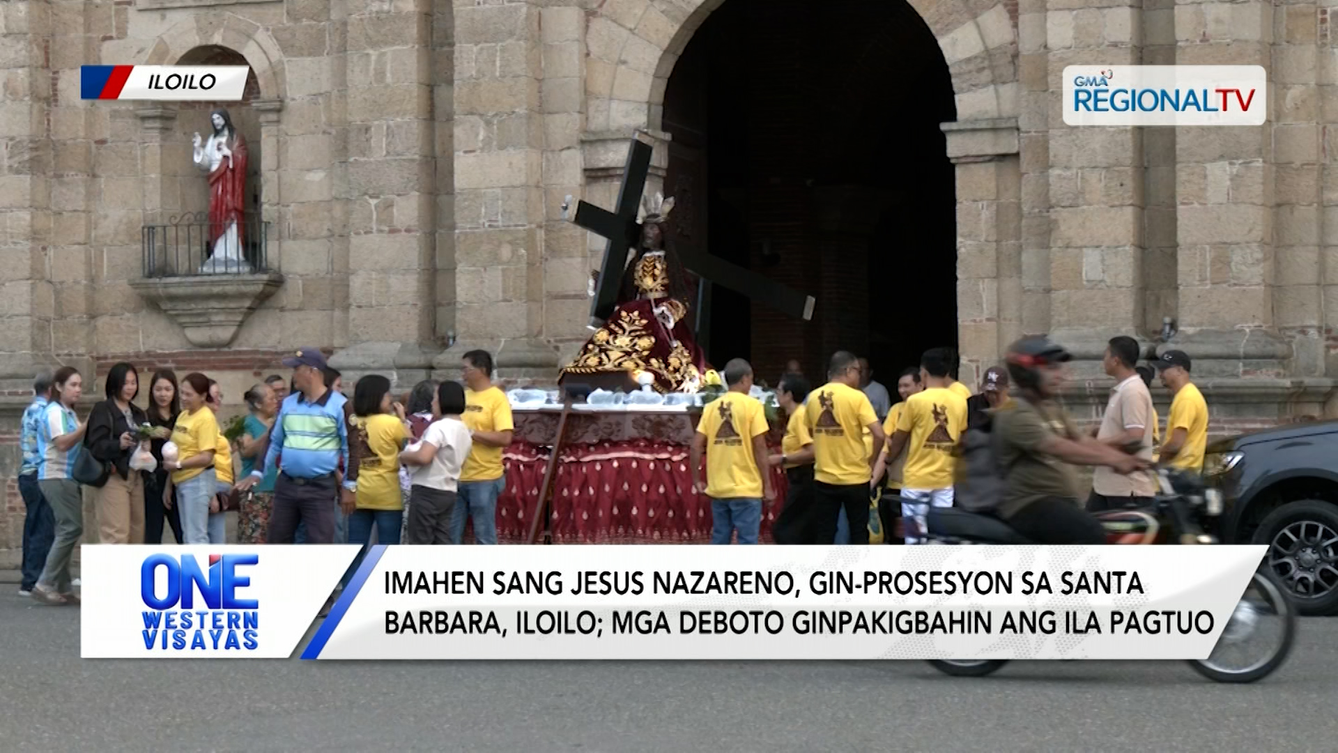 Imahen sang Jesus Nazareno, ginprosesyon sa Santa Barbara, Iloilo kag Bacolod | One Western Visayas