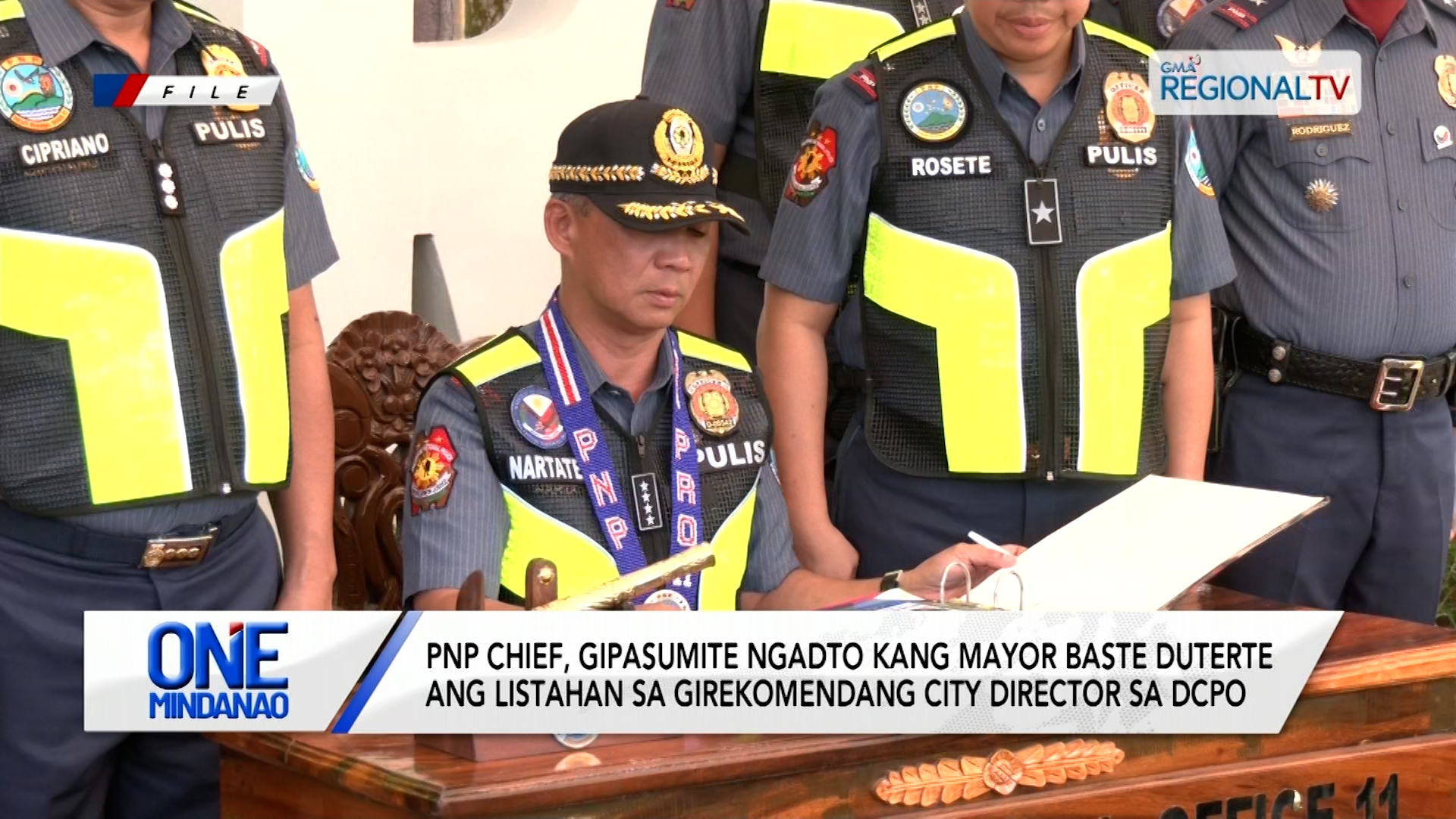 PNP Chief, gipasumite ang listahan sa irekomendang bag-ong director sa DCPO | One Mindanao