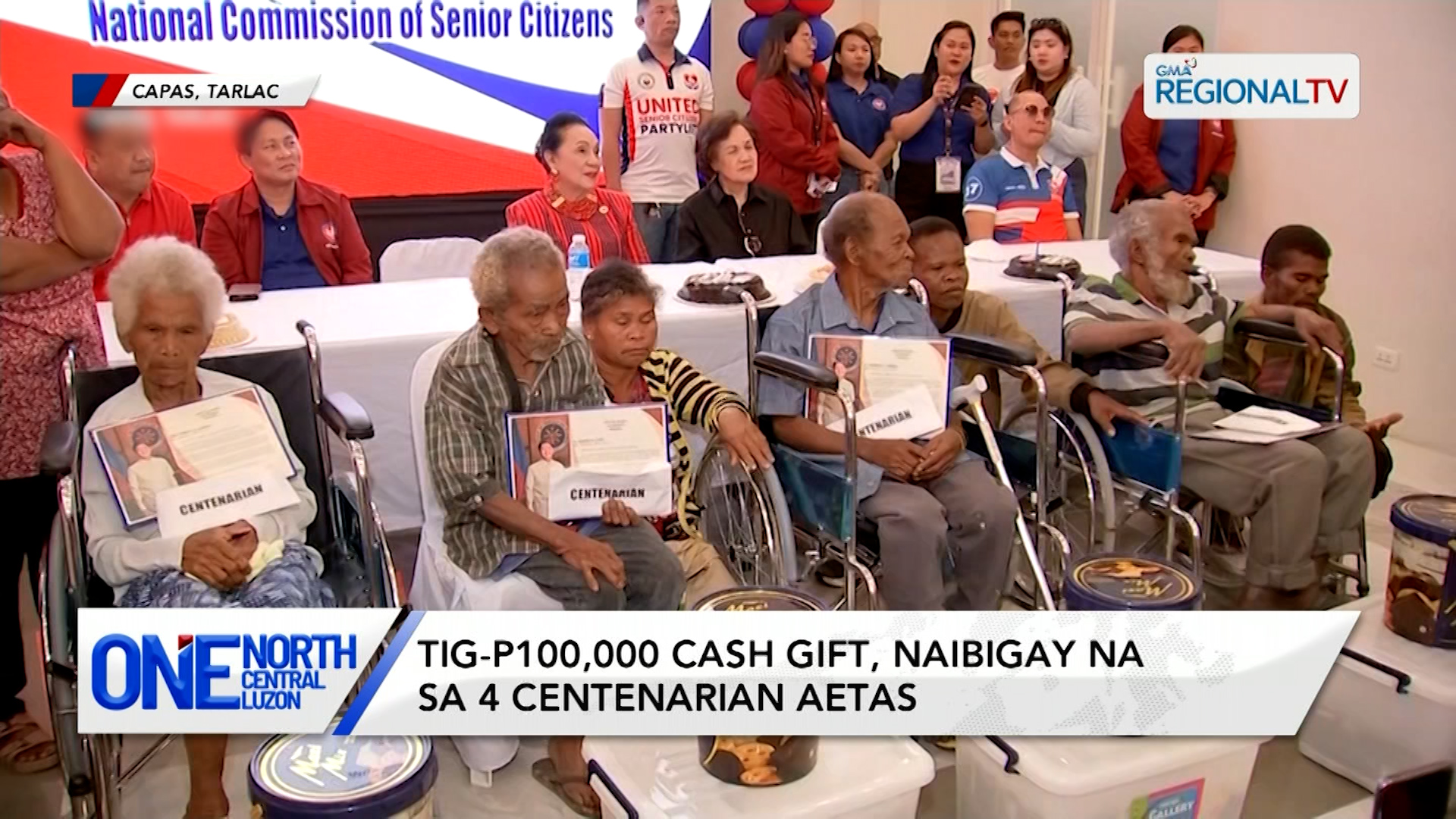 Tig-P100,000 cash gift, naibigay na sa 4 centenarian Aetas | One North Central Luzon