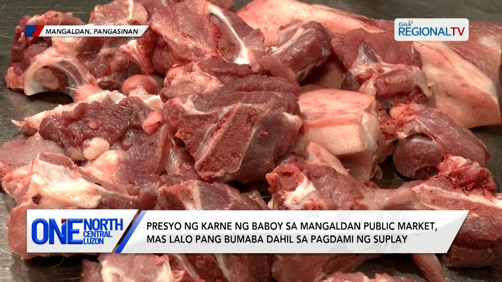Presyo ng karne ng baboy sa Mangaldan Public Market, mas lalo pang bumaba | One North Central Luzon
