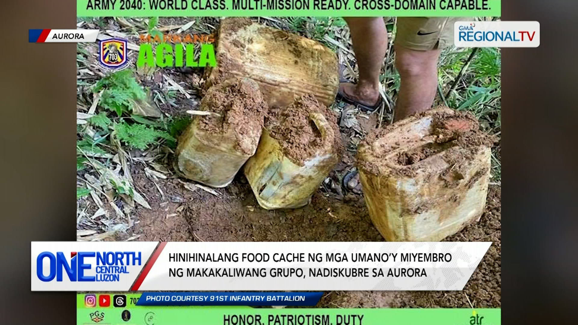 Hinihinalang food cache ng mga umano’y miyembro ng makakaliwang grupo | One North Central Luzon
