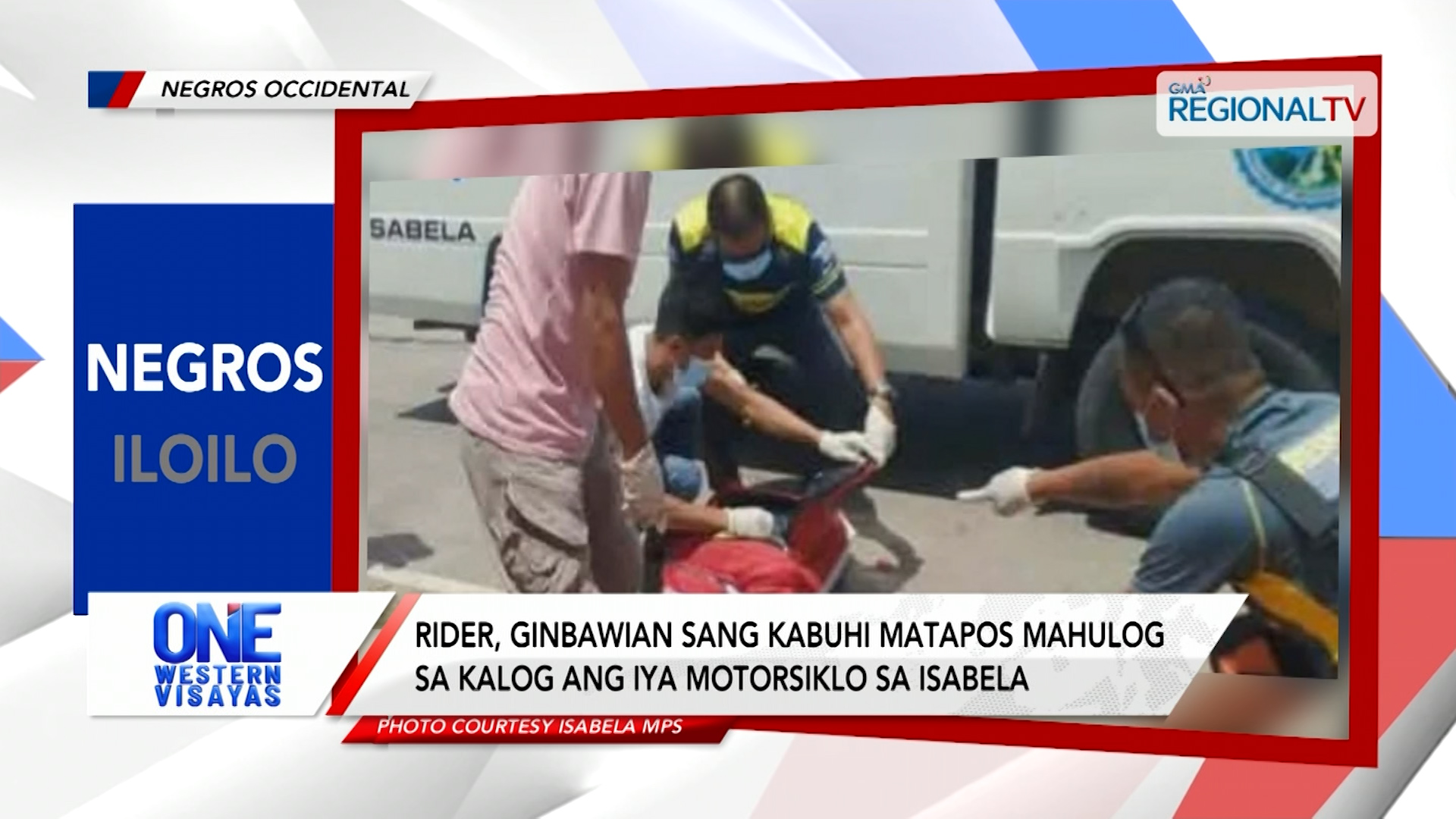 Rider, ginbawian sang kabuhi matapos mahulog sa kalog sa banwa sang Isabela | One Western Visayas