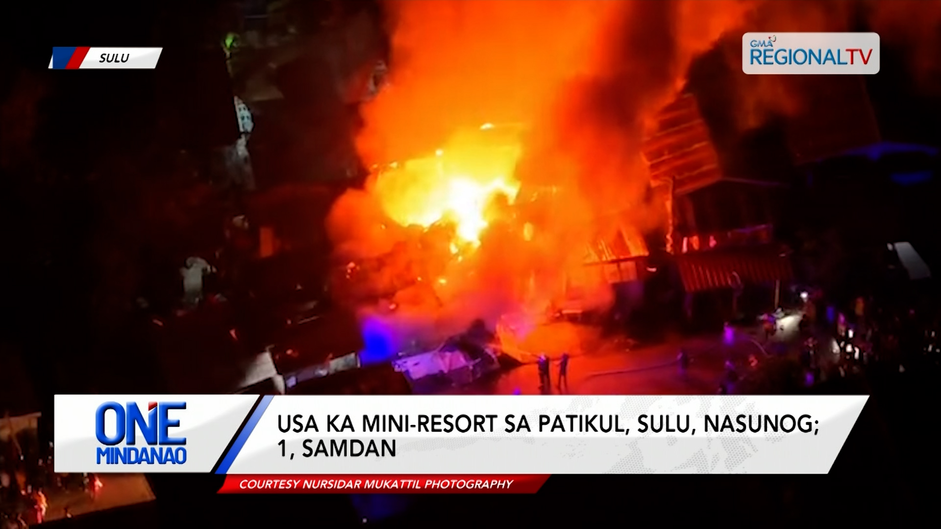 Usa ka mini-resort sa Patikul, Sulu, nasunog; 1, samdan | One Mindanao