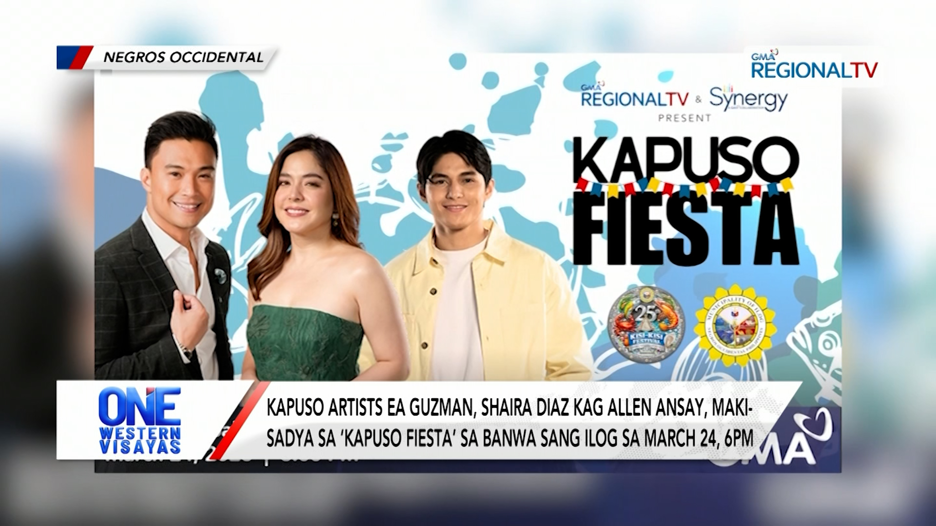 EA Guzman, Shaira Diaz kag Allen Ansay, makisadya sa ‘Kapuso Fiesta’ sa  Ilog | One Western Visayas