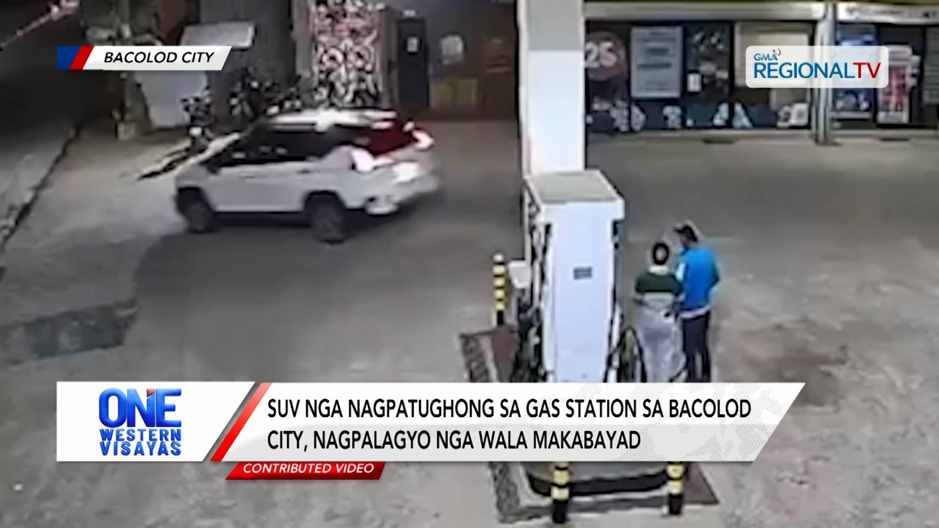 SUV nga nagpatughong sa gas station sa Bacolod City, wala makabayad nagpalagyo | One Western Visayas