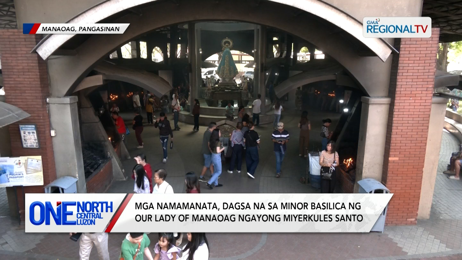 Mga namamanata, dagsa na sa Minor Basilica ng Our Lady of Manaoag | One North Central Luzon
