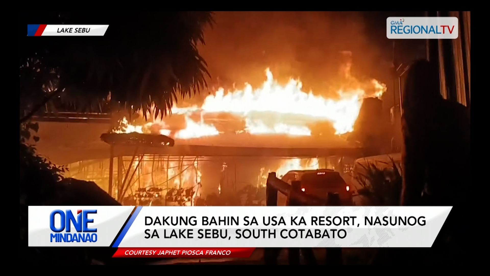 Dakung bahin sa usa ka resort, nasunog | One Mindanao