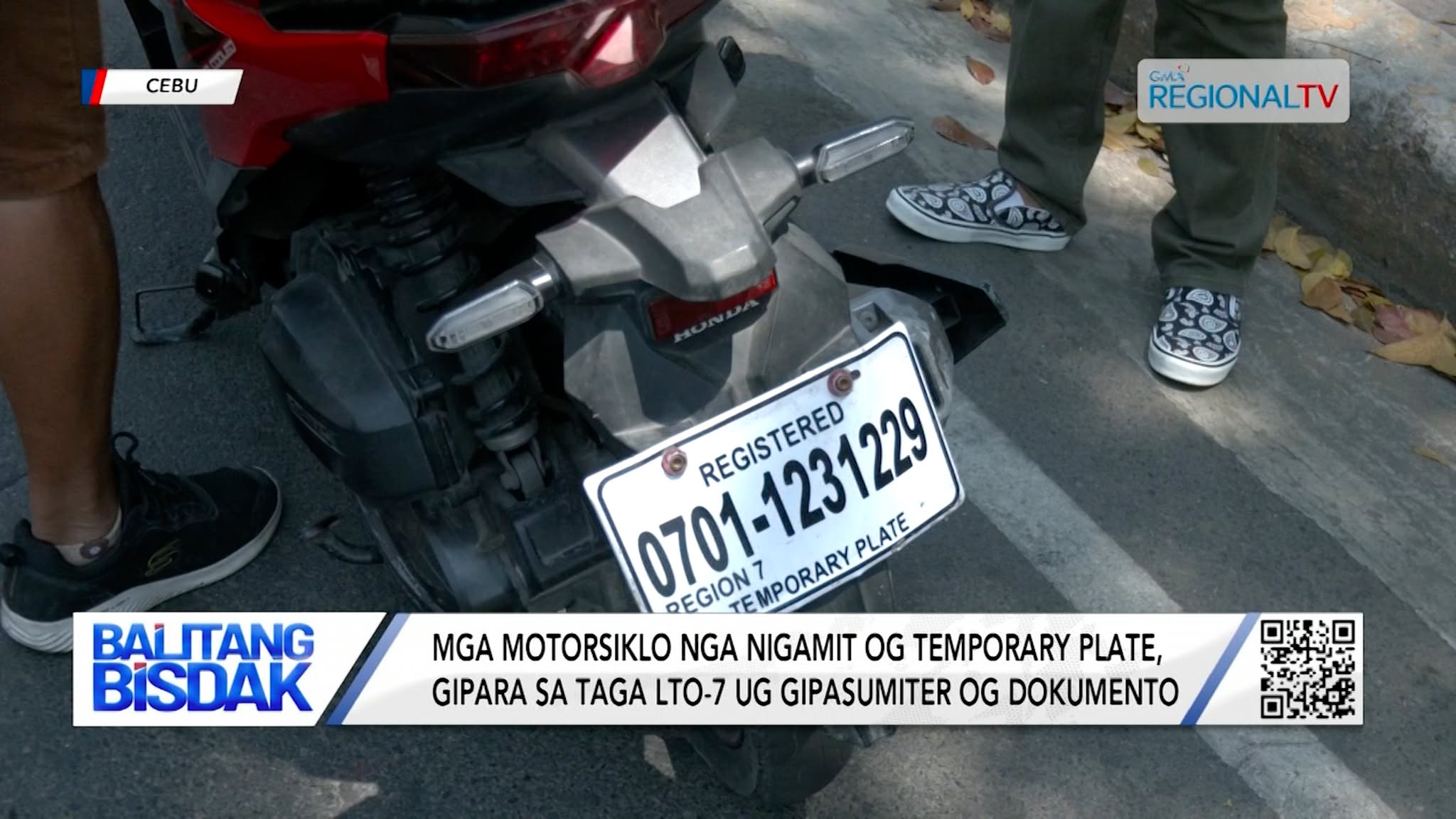 Mga Motorsiklo nga Nigamit og Temporary Plate, Gipara sa taga LTO-7 | Balitang Bisdak