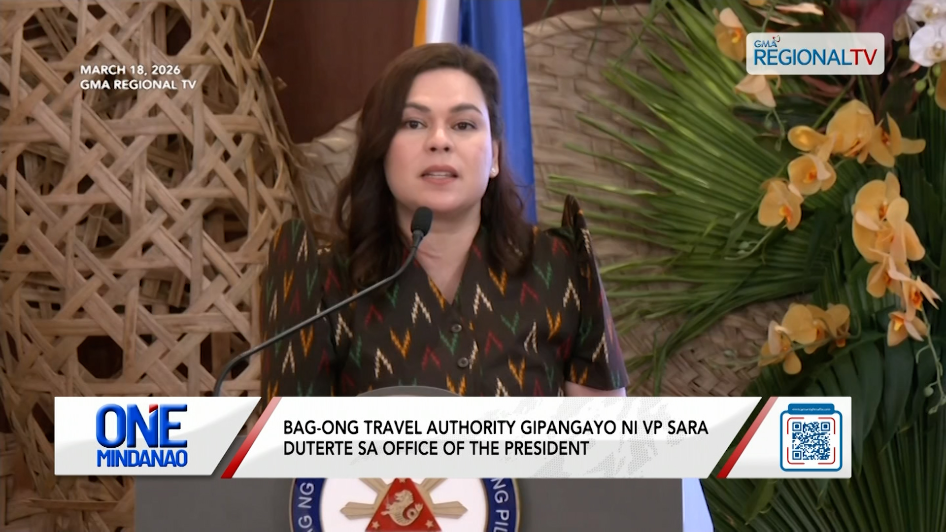 VP Sara, travel authority, gipangayo sa Office of the President | One Mindanao