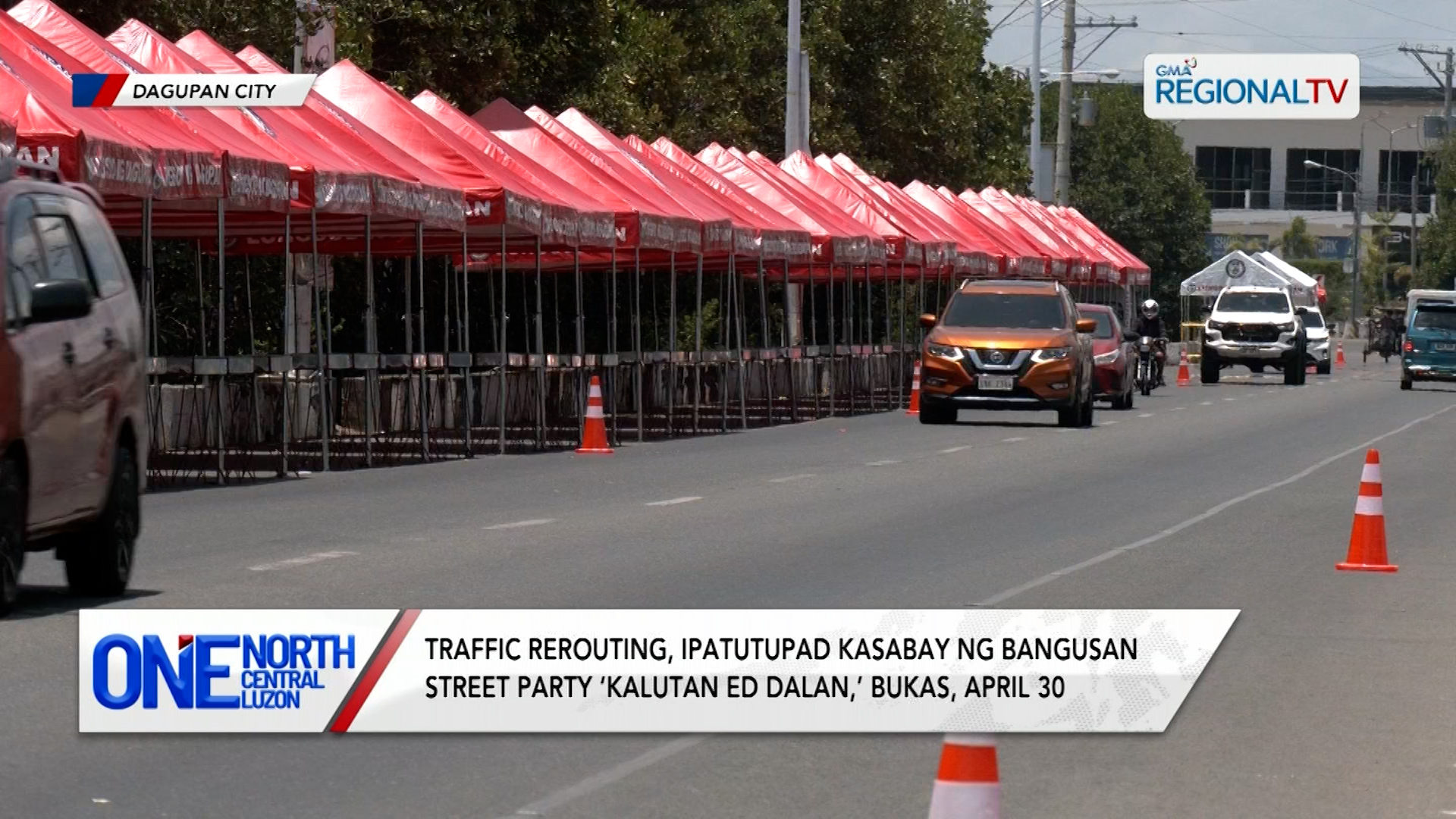 Traffic rerouting, ipatutupad kasabay ng Bangusan Street Party | One North Central Luzon