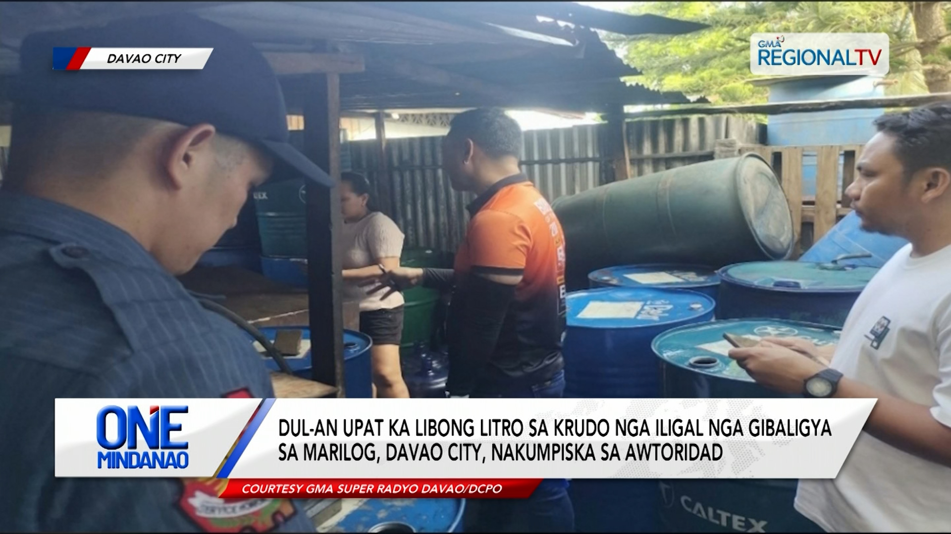 Dul-an upat ka libong litro sa krudo nga iligal nga gibaligya, nakumpiska I One Mindanao