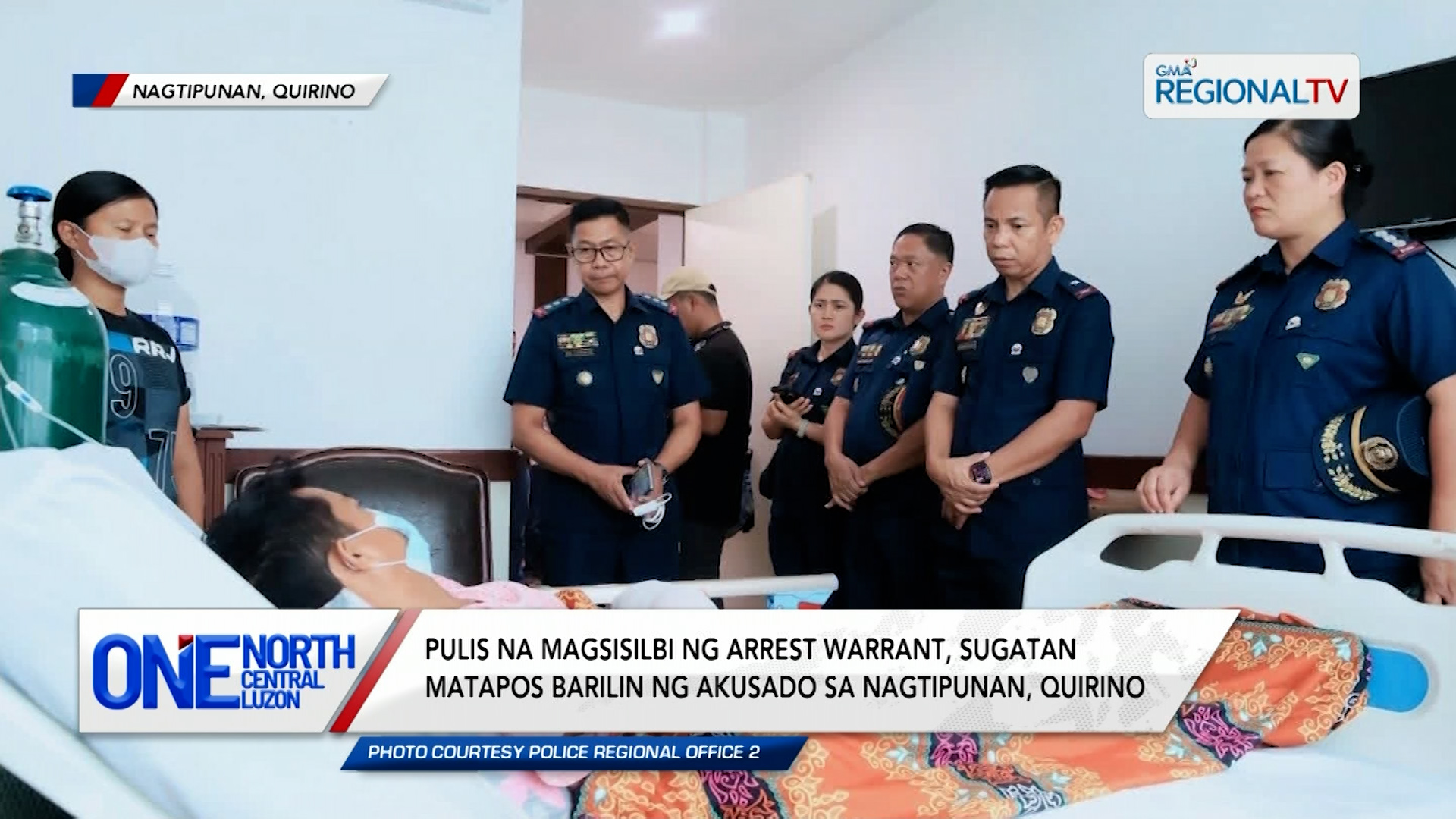 Pulis na magsisilbi ng arrest warrant, sugatan matapos barilin ng akusado | One North Central Luzon