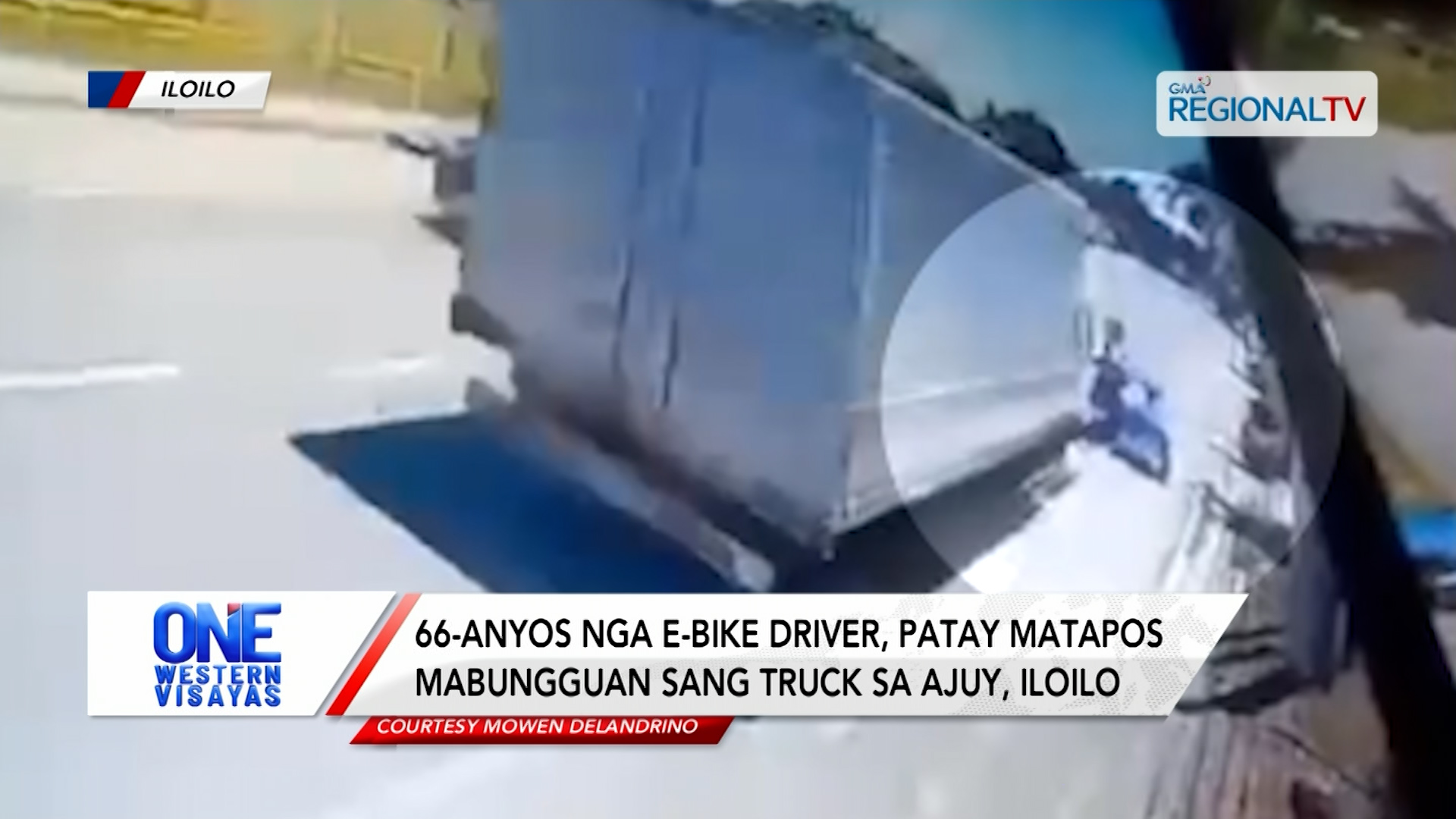 66-anyos nga e-bike driver, patay matapos mabungguan sang truck sa Ajuy, Iloilo| One Western Visayas