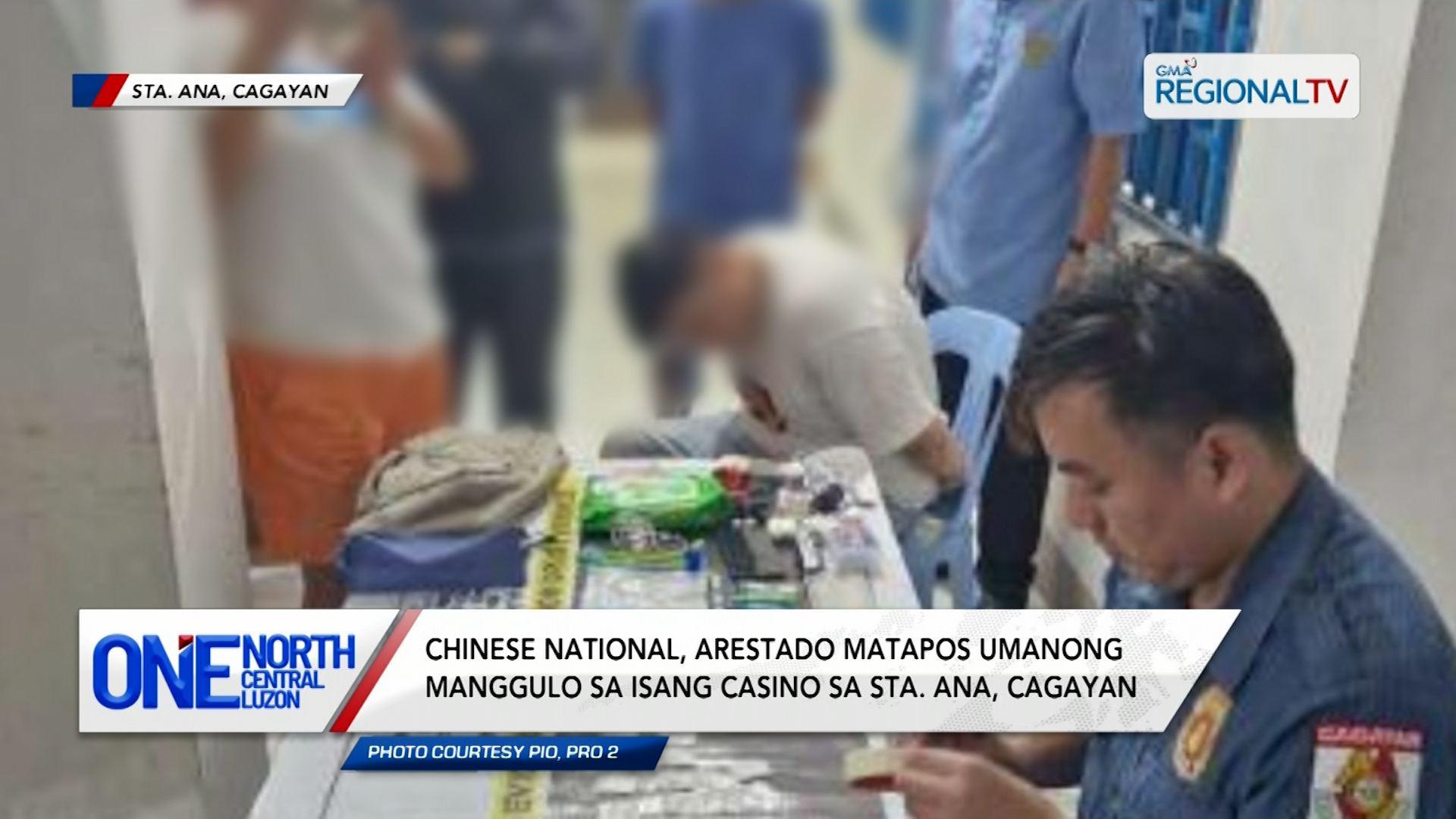 Chinese national, arestado matapos umanong manggulo sa casino | One North Central Luzon
