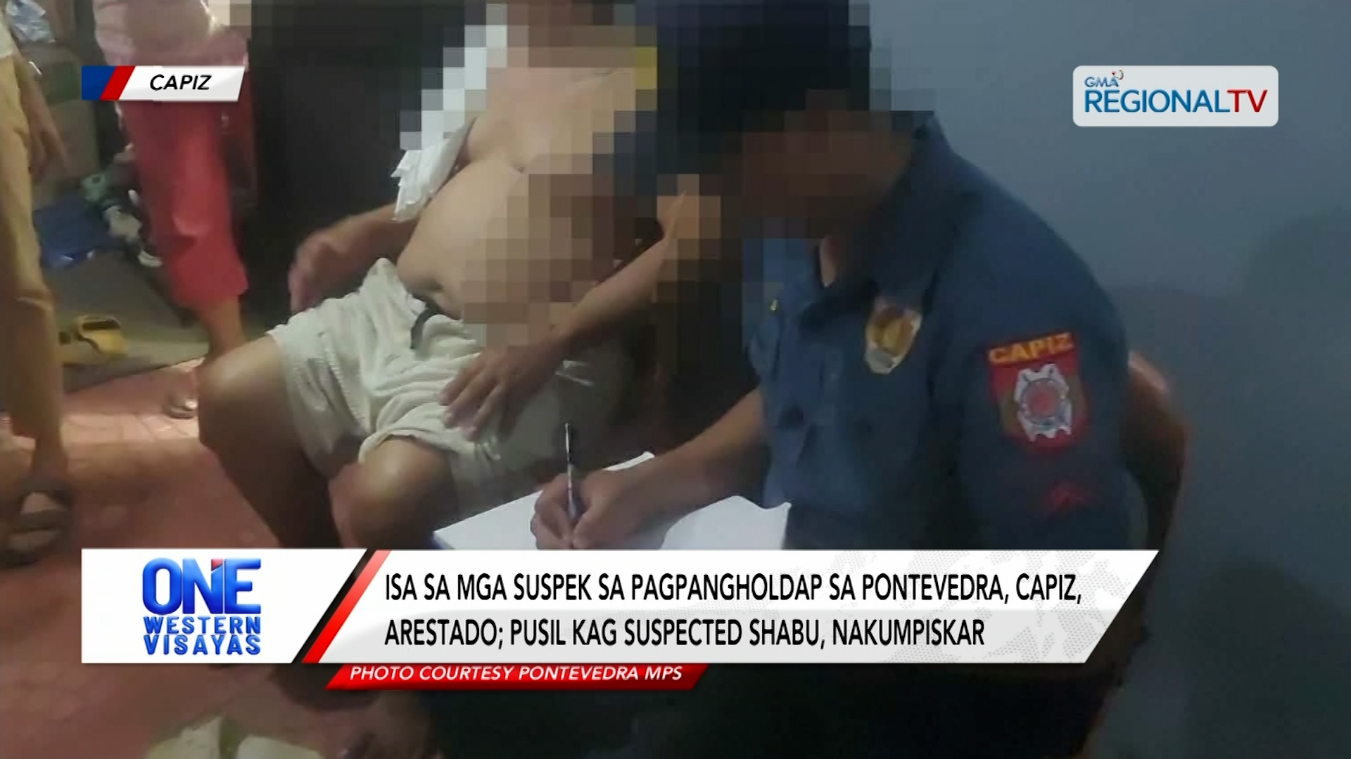 Isa sa mga suspek sa pagpangholdap sa Pontevedra, Capiz, arestado | One Western Visayas