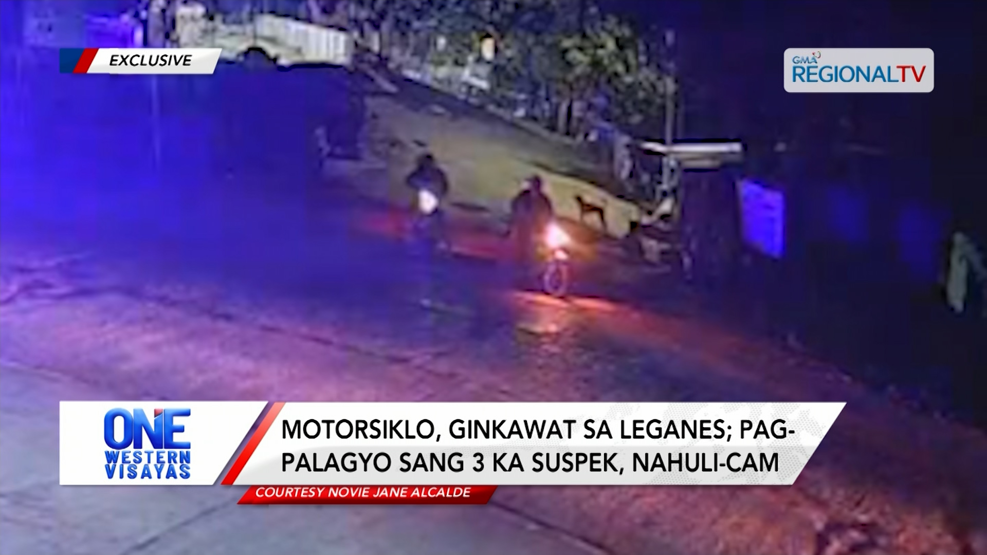 Motorsiklo, ginkawat sa Leganes; pagpalagyo sang 3 ka suspek, nahuli-cam | One Western Visayas