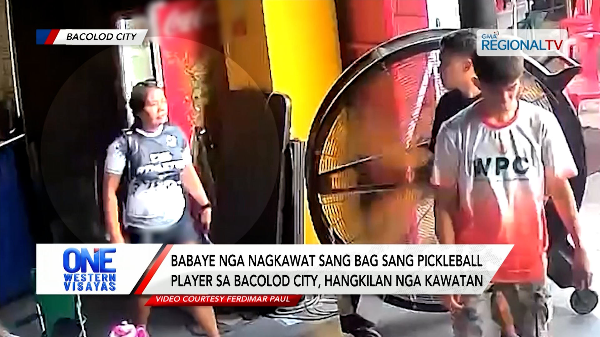Babaye nga nagkawat sang bag sang pickleball player sa Bacolod City, natumod | One Western Visayas