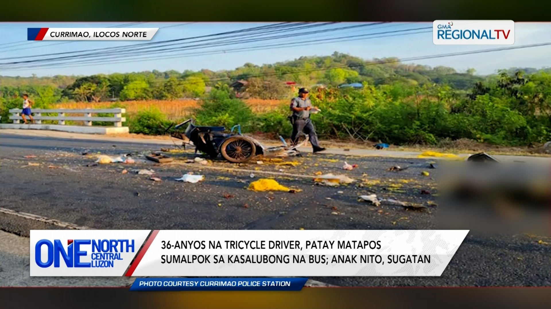 36-anyos na tricycle driver, patay matapos sumalpok sa kasalubong na bus | One North Central Luzon