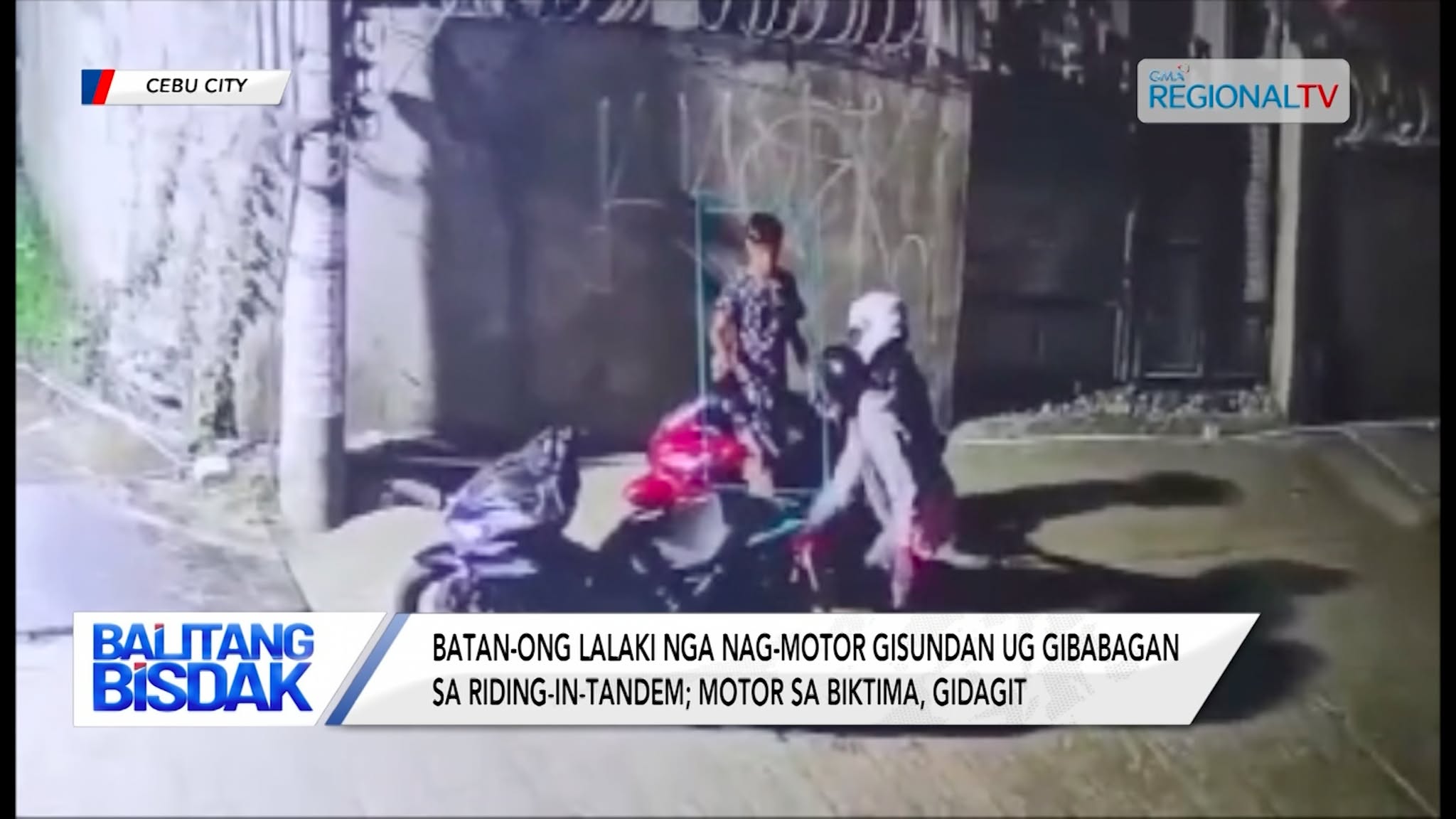 Batan-ong Lalaki, Gibabagan ug Gikuhaan og motor sa Riding-In-Tandem | Balitang Bisdak