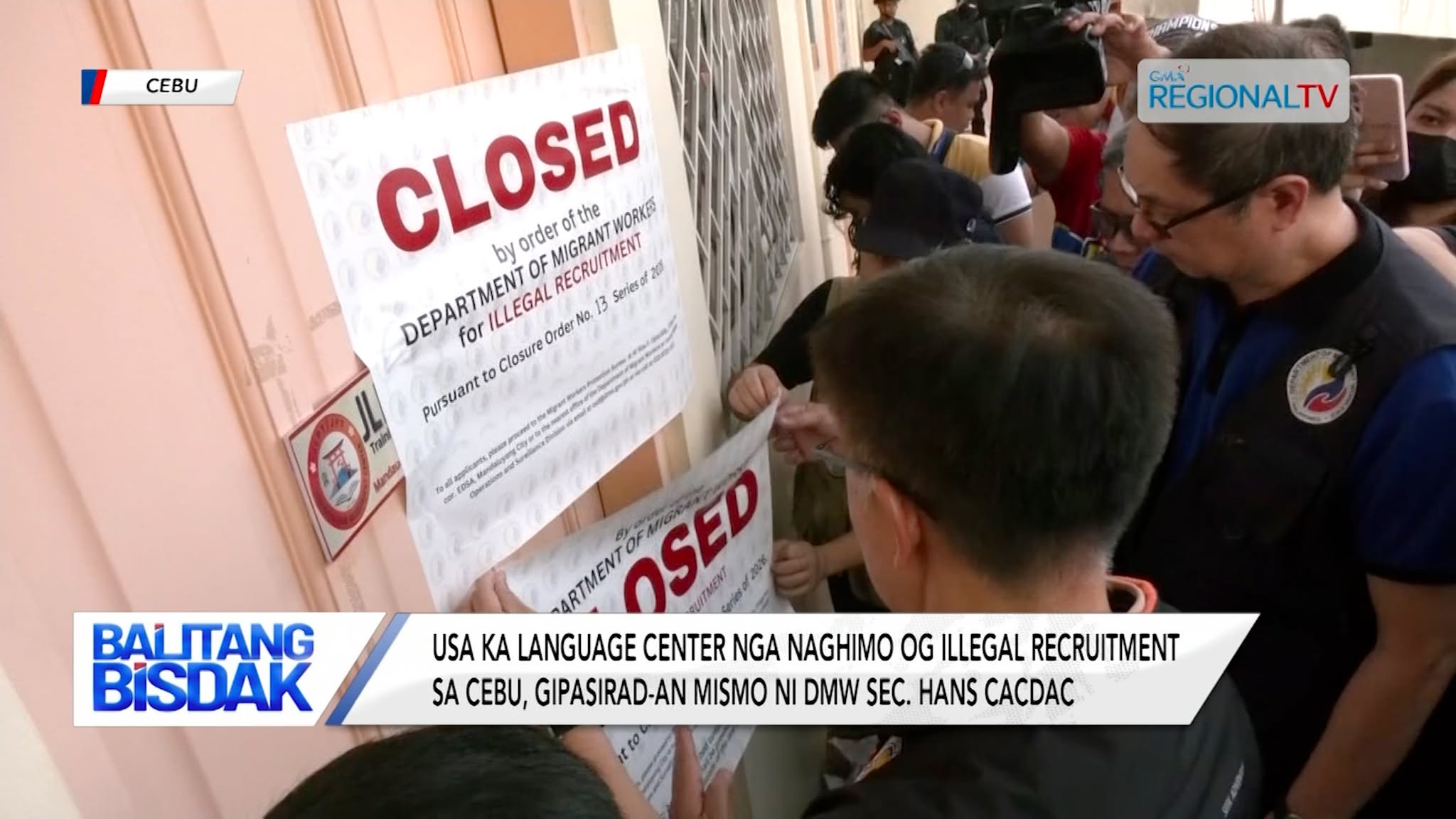 2 Establisemento nga Nalambigit sa Illegal Recruitment sa Cebu, Gipasirad-an | Balitang Bisdak