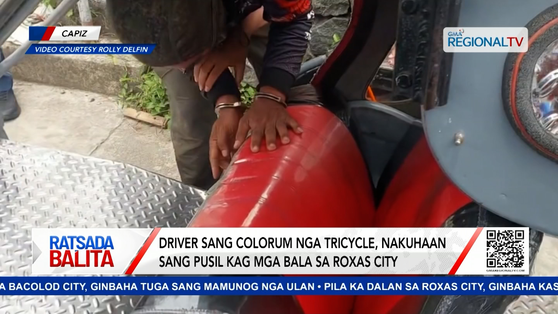 Driver sang colorum nga tricycle, nakuhaan sang pusil kag mga bala sa Roxas City | Ratsada Balita