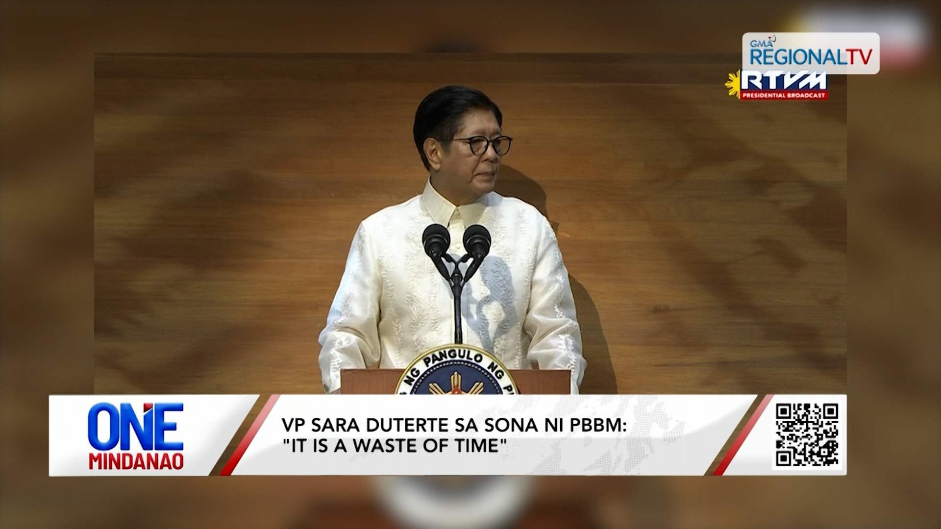 VP Sara Duterte sa SONA ni PBBM: "It is a waste of time" I One Mindanao