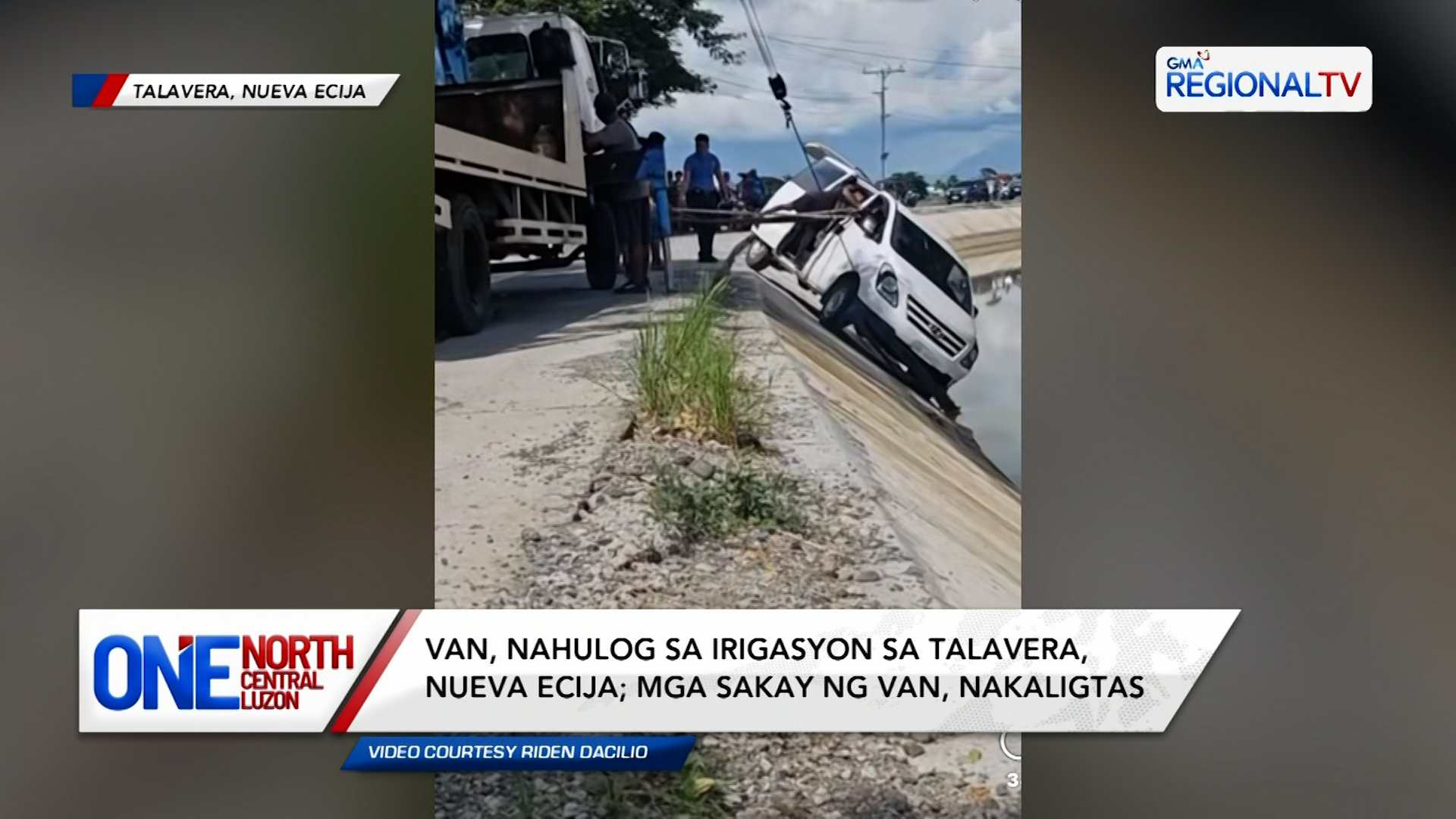 Van, nahulog sa irigasyon sa Talavera, Nueva Ecija | One North Central Luzon