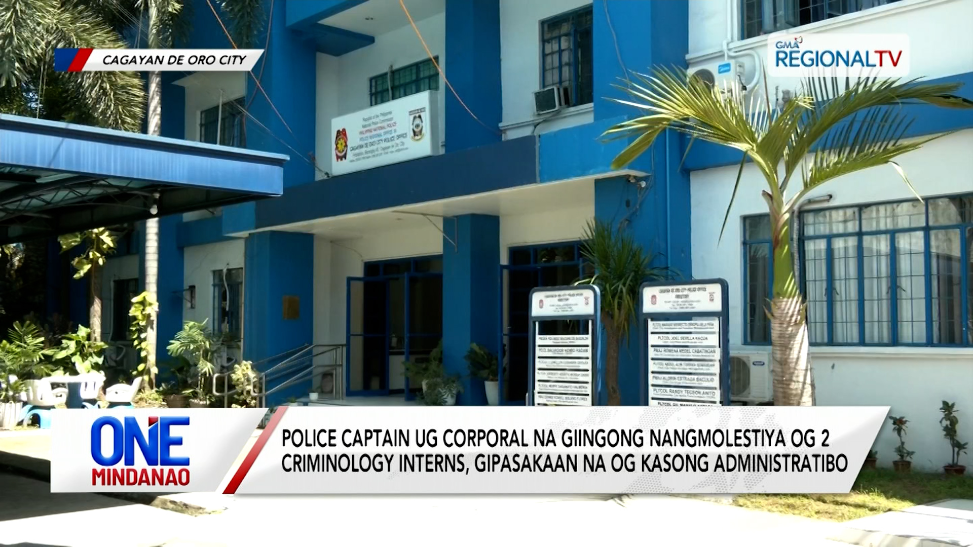 2 pulis nga nangmolestiya og 2 criminology interns, gipasakaan na og kaso I One Mindanao
