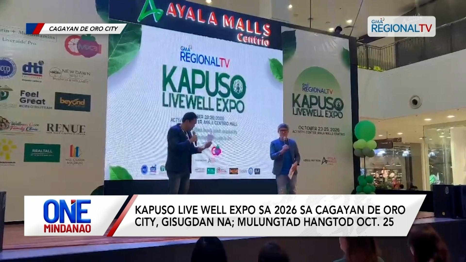 Kapuso Live Well Expo 2026 sa Cagayan De Oro City, gisugdan na I One Mindanao