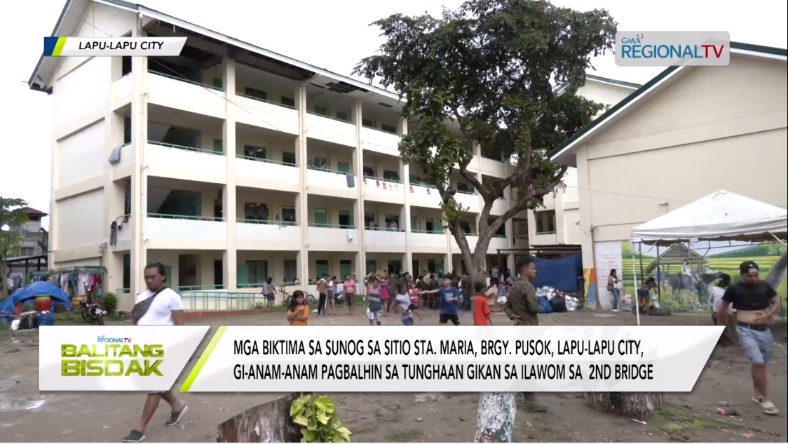 Gipahiluna una sa Pusok Elem. School ang mga nasunogan